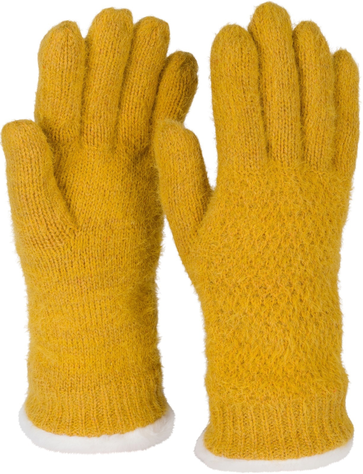 styleBREAKER Strickhandschuhe "Strickhandschuhe mit Reiskornmuster und Fleece" 2 Stk.