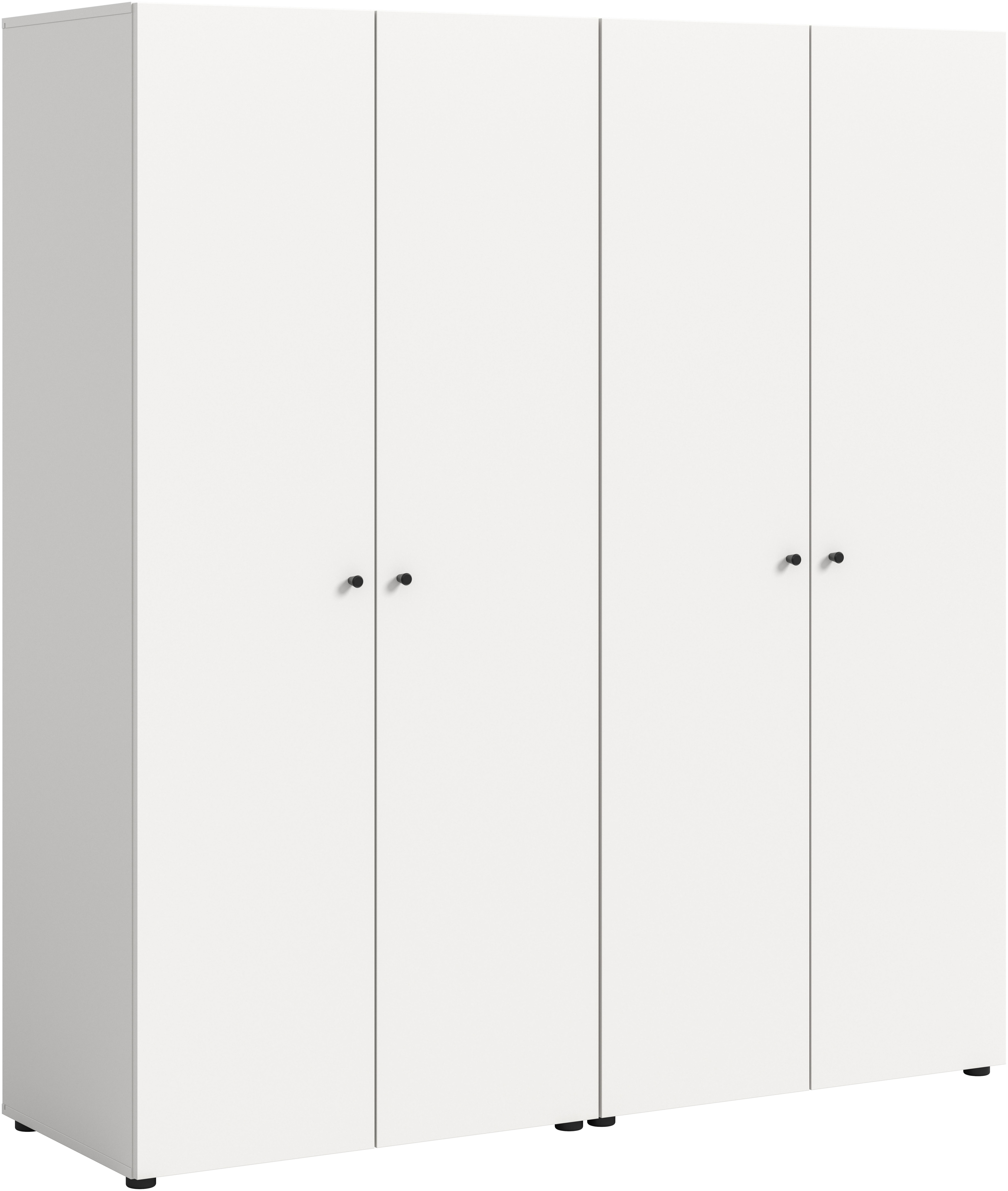 Home affaire Kleiderschrank "BILLINGS, Schlafzimmerschrank, Schrank, Garderobenschrank" OTTO BESTSELLER, Garderobe & Schlafzimmer, Breite 160cm, weiß, 4-türig, inkl. 2 Kleiderstangen und 2 Ablageböden