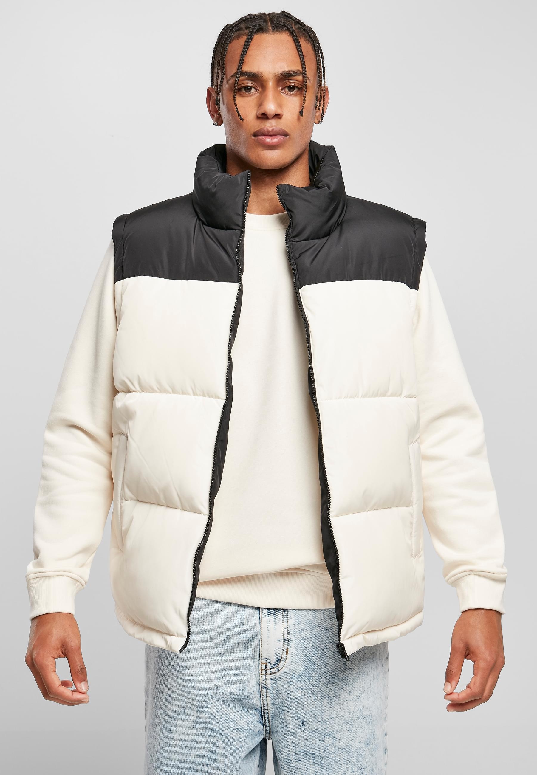 URBAN CLASSICS Jerseyweste »Urban Classics Herren Block Puffer Vest«, (1 tlg.)