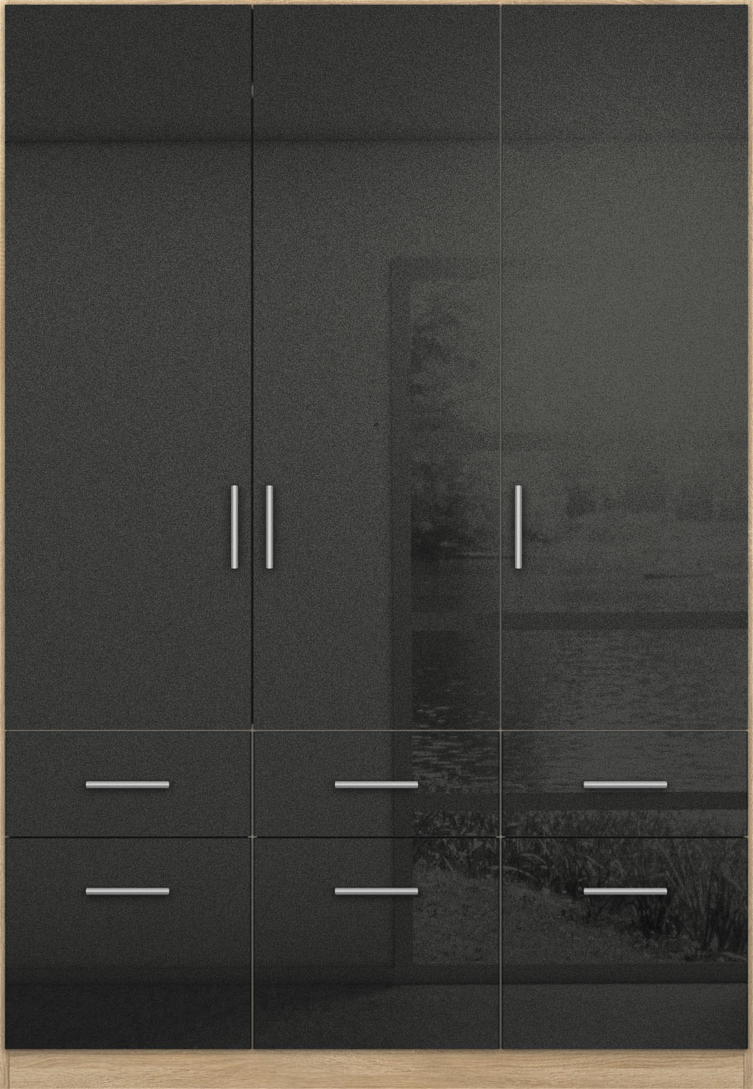 Thumbnail - rauch Drehtürenschrank "Kleiderschrank Schrank Garderobe Schlafzimmerschrank CELLE", in 4 Breiten und 2 Höhen, optional ...