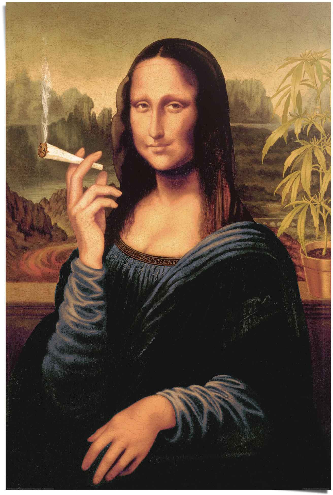 Thumbnail - Reinders Poster "Poster Mona Lisa joint" Menschen 1 Stk. tlg.