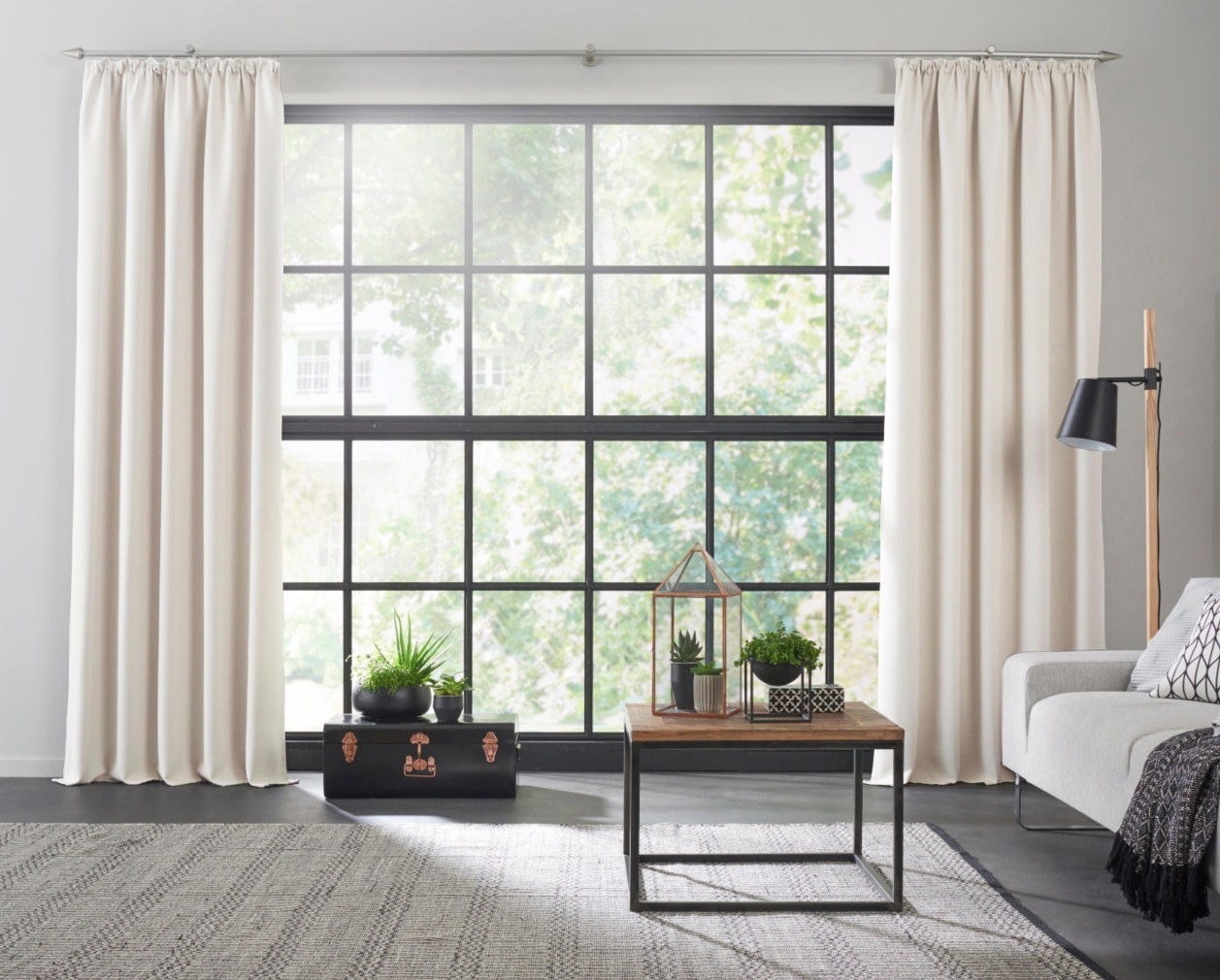 Wirth Vorhang "Dim out" Kräuselband 1 Stk. tlg. nach Maß günstig online kaufen