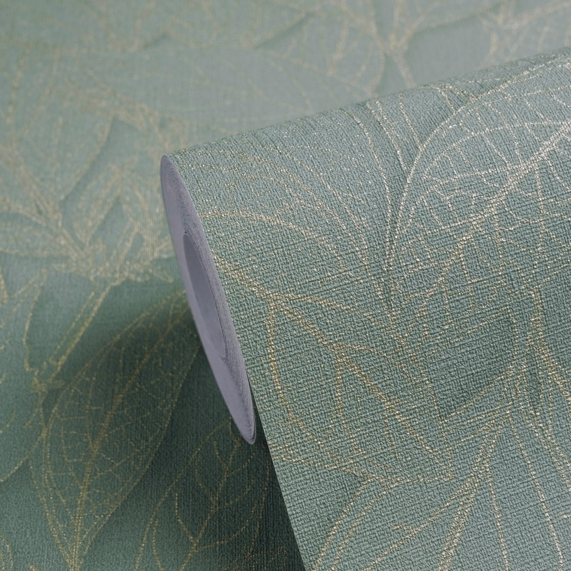 A.S. Création Vliestapete »Trend Spectrum Leaves – Elegantes Blätterdesign Vliestapete« botanisch | floral | leicht glänzend leicht strukturiert Großzügiges Blätterdesign mit matten und leicht glänzenden Details