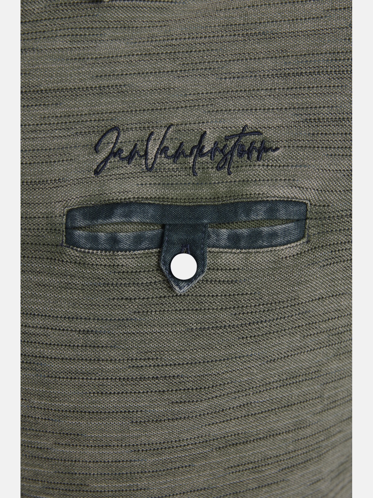 Jan Vanderstorm Poloshirt »Poloshirt CAMILLO«, (1 tlg.), mit Kragen im Jeanslook