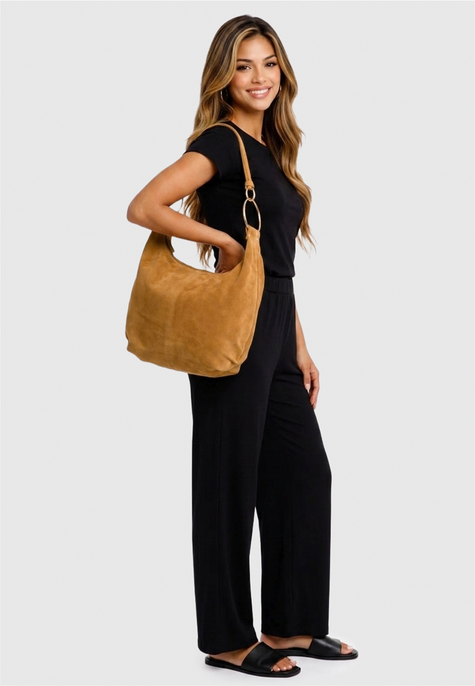 Harpa Schultertasche »ISLA« mit tollen Metallring-Details