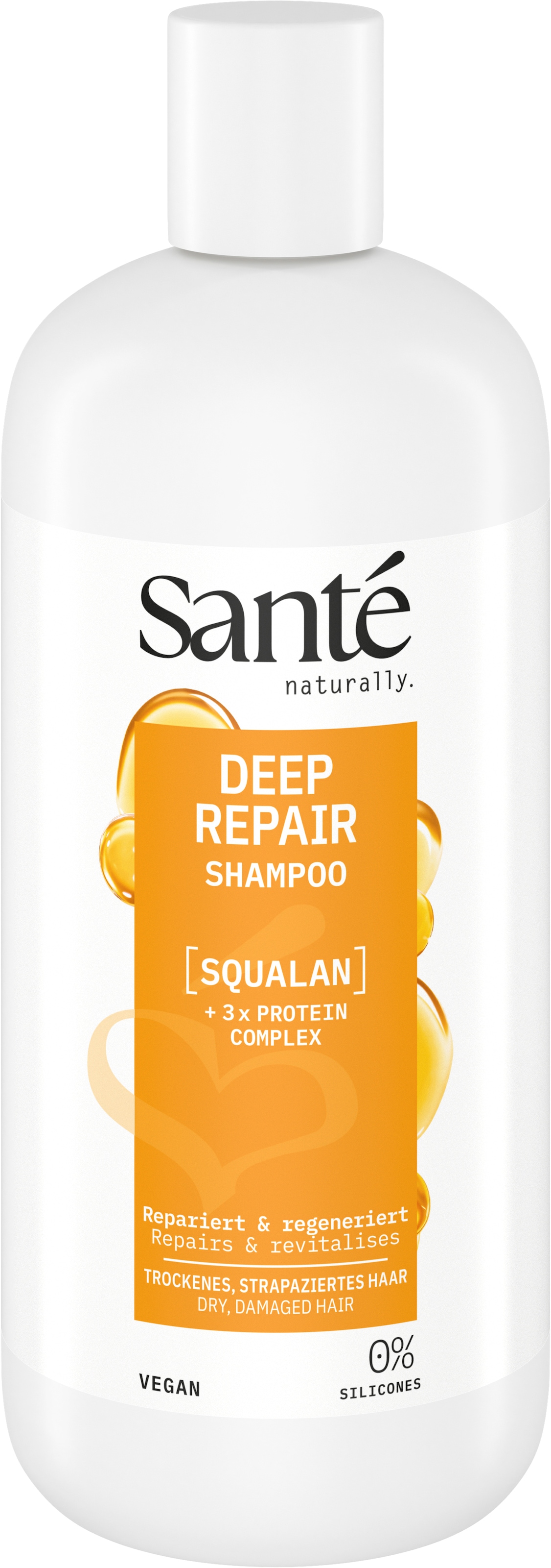 SANTE Haarshampoo »Deep Repair Shampoo Squalan« Haarshampoo, mit Squalan, für strapaziertes Haar, vegan