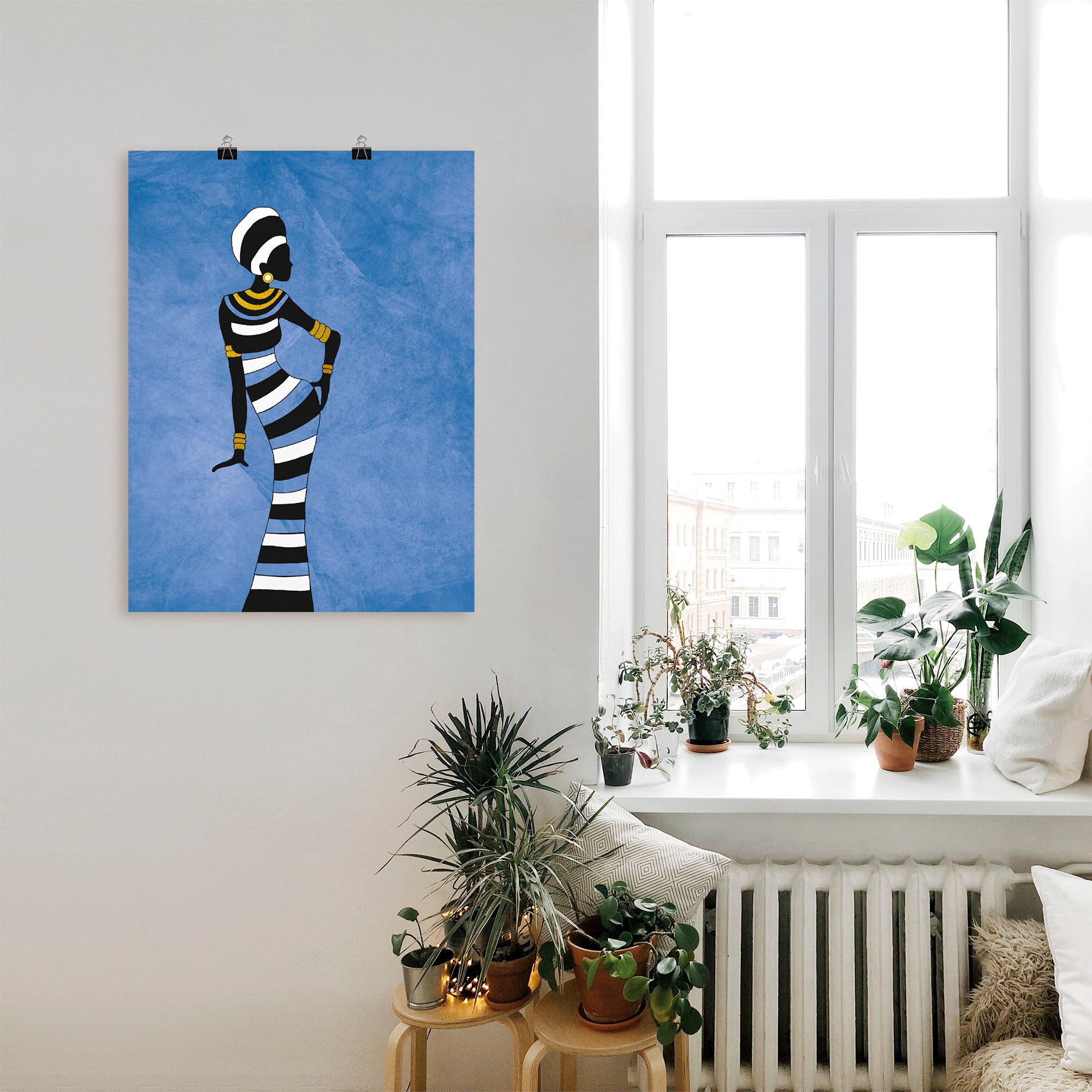 Artland Wandbild »Afrikanische Frau«, Frau, (1 St.), als Alubild, Leinwandbild, Wandaufkleber oder Poster in versch. Größen