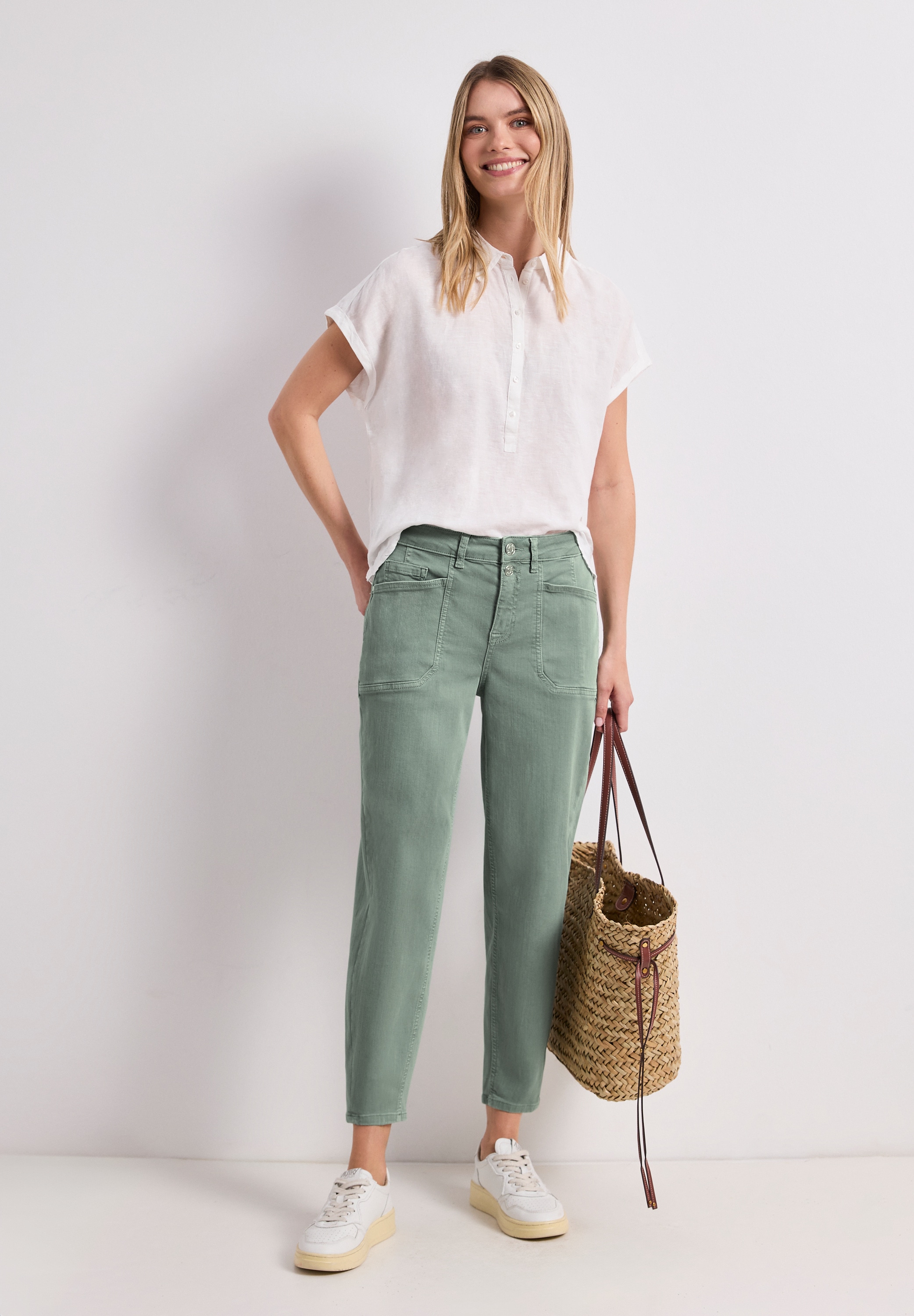 STREET ONE Loose-fit-Jeans im Denim Look