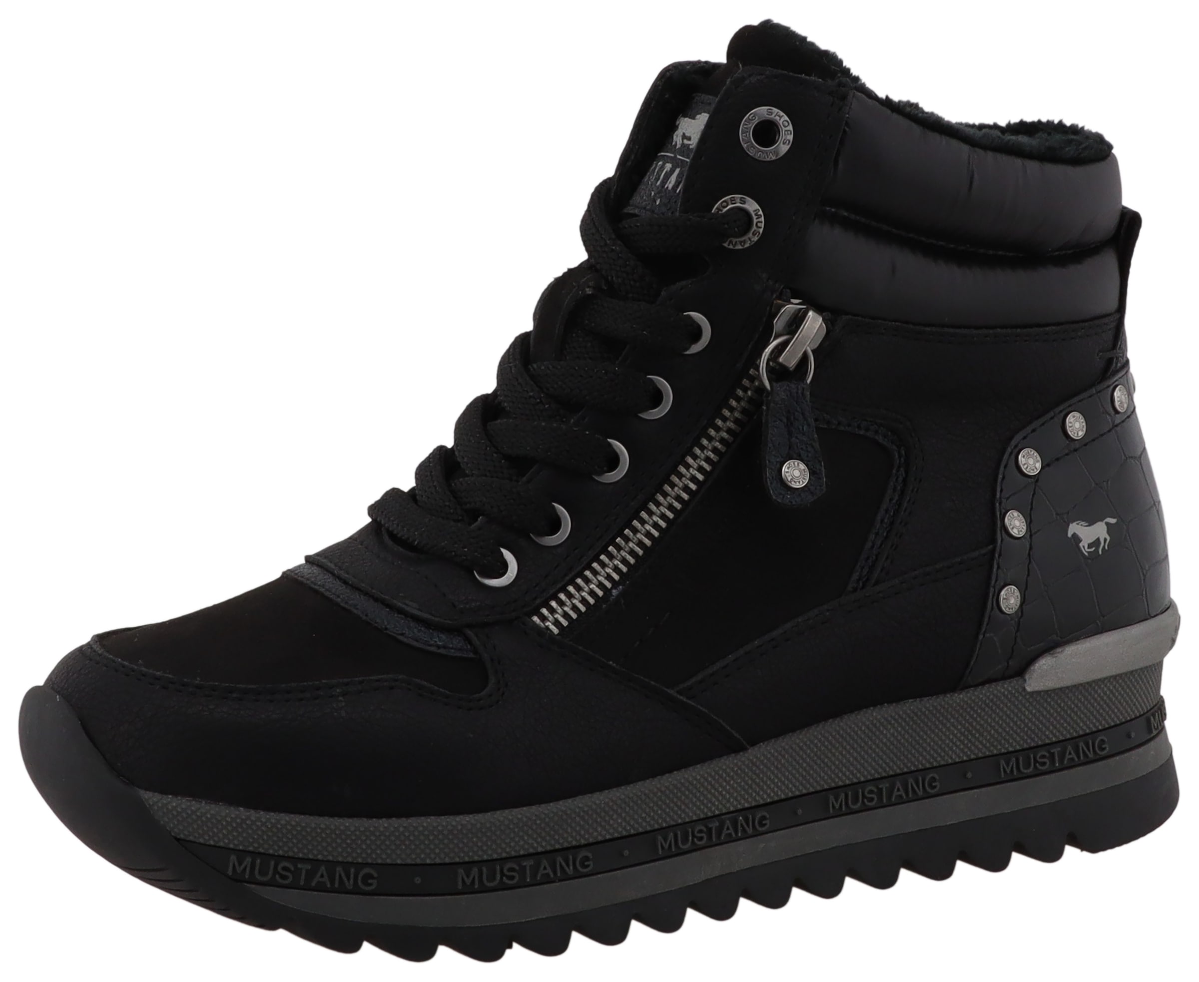 Mustang Shoes Winterboots "Urbana" Plateausneaker, Winterboots mit Warmfutt günstig online kaufen