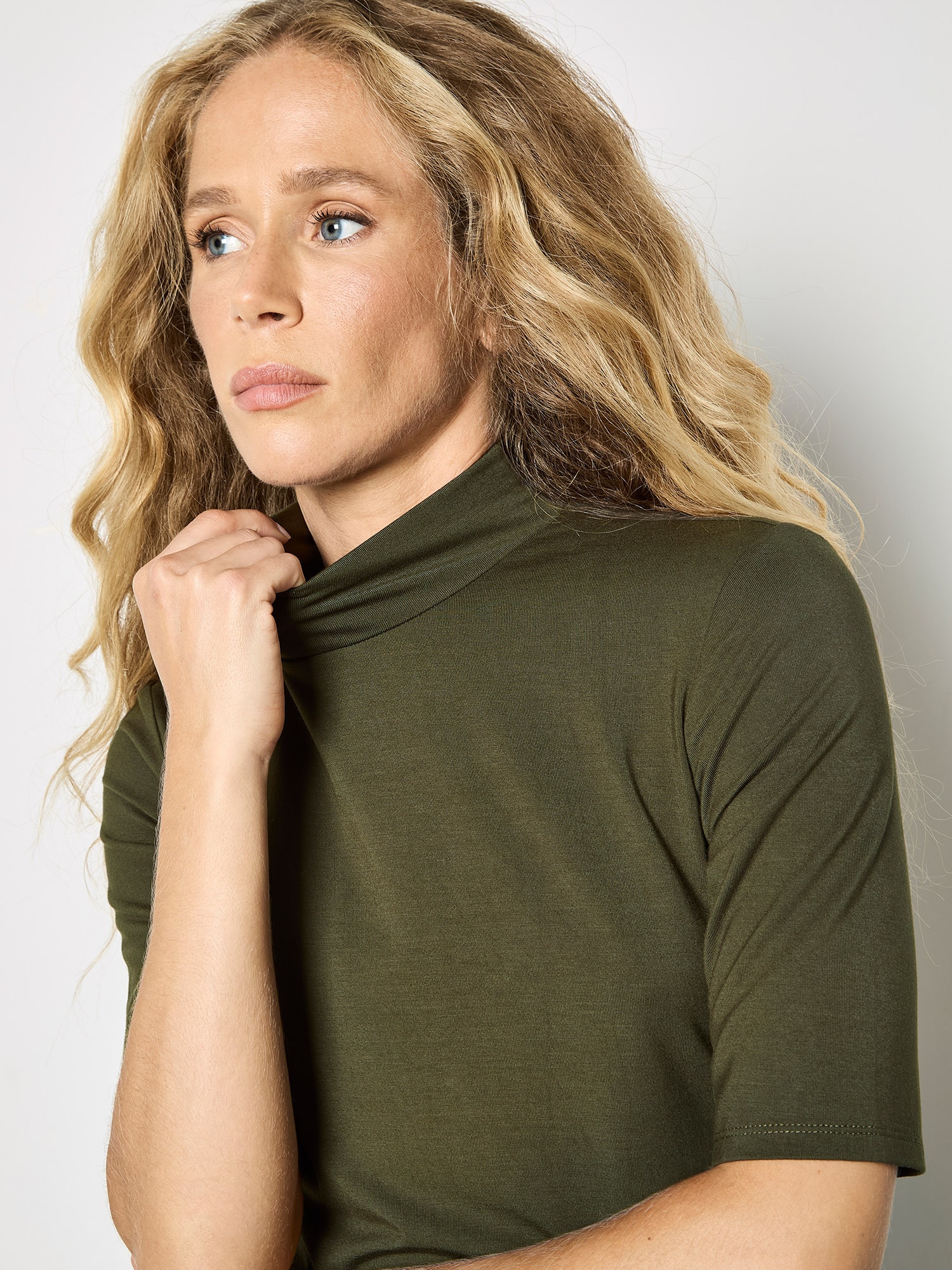 Apricot Shirttop »Top« mit Stehkragen
