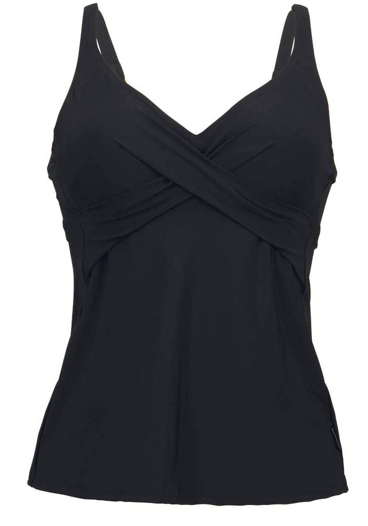Rosa Faia Bügel-Tankini-Top "Maily" integrierte Bügel, verstellbare Träger, Wickellook, V-Ausschnitt