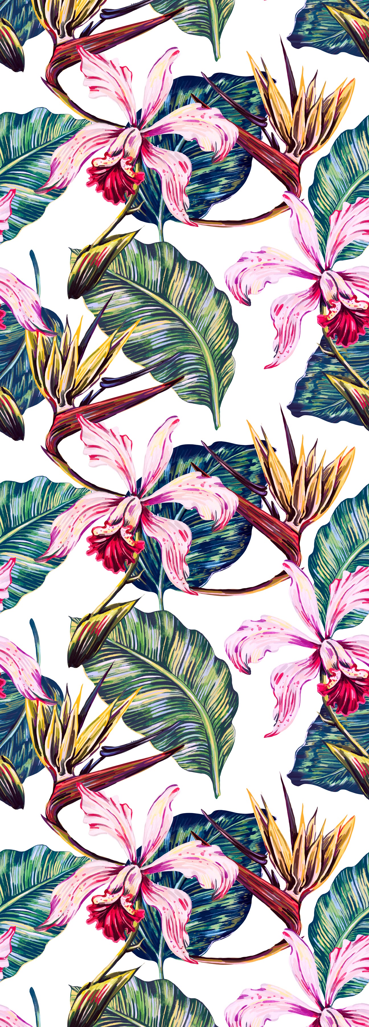 QUEENCE Vinyltapete "Alissa", B/L: 0,9mm x 2,5mm, Rollen:, bunt, Tapeten, 90x250cm, selbstklebend, kinderleichte Anbringung,, Sticker