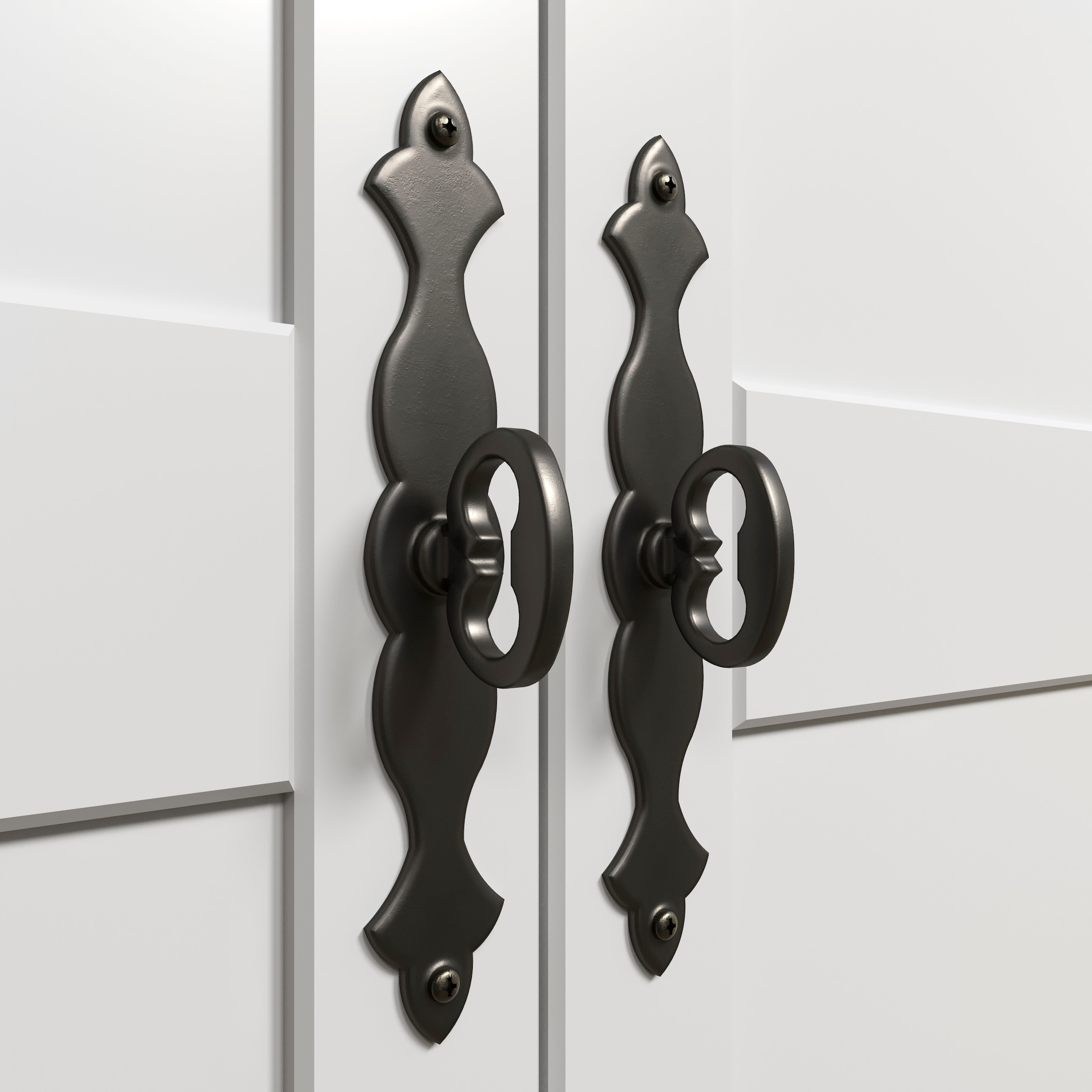 Home affaire Kleiderschrank »Sandnes«, (1 St.), Drehtürenschrank aus Massivholz mit besonderen Metallgriffen