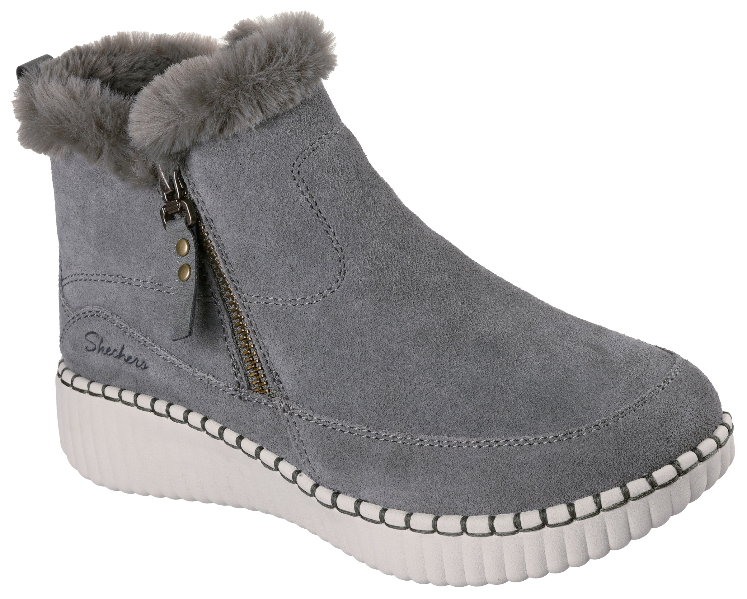 Skechers Winterboots "WILSHIRE BLVD-FRESH ZIP", Boots mit Reißverschluss günstig online kaufen