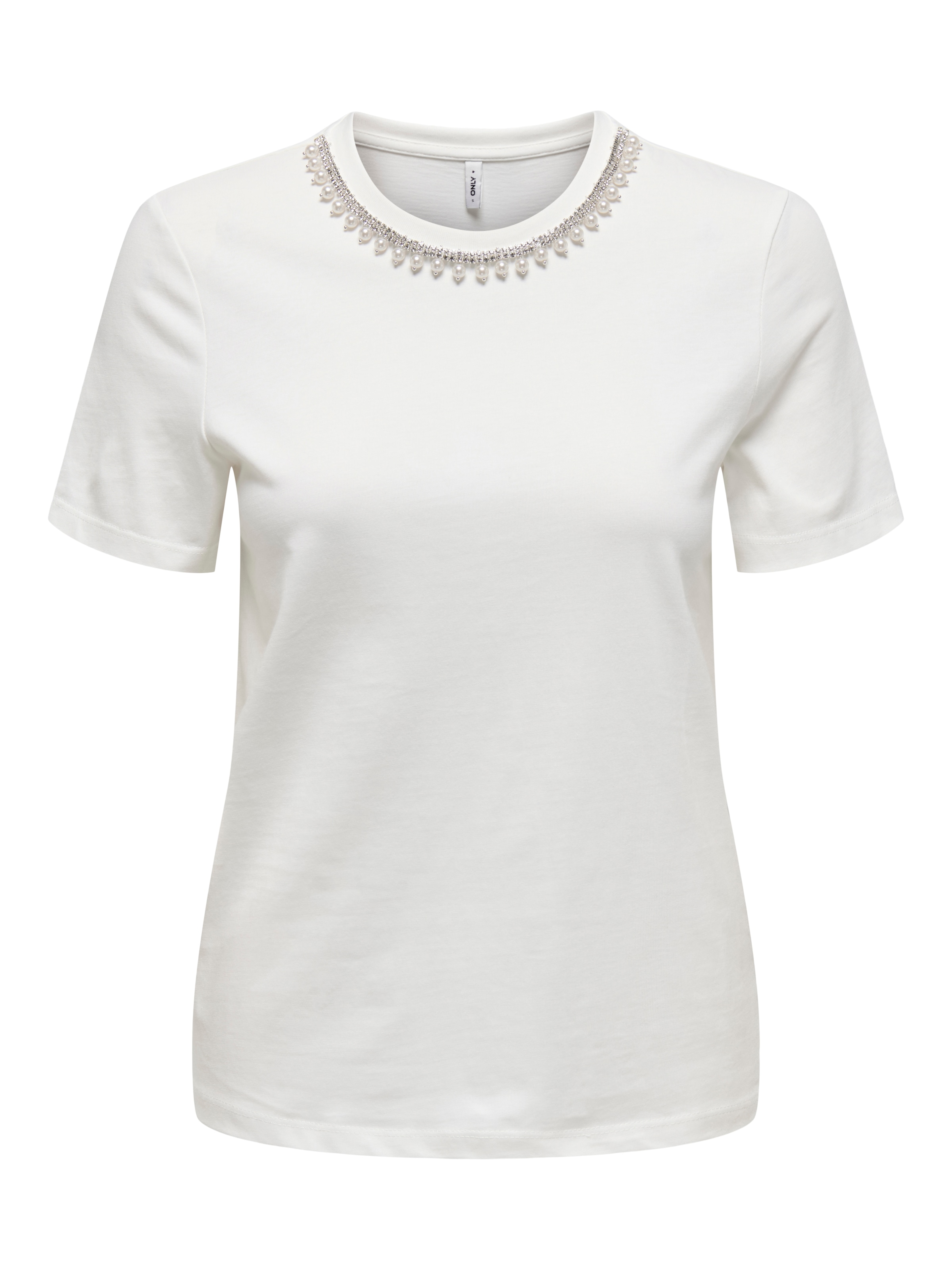 ONLY Kurzarmshirt "ONLJOLLY LIFE S/S REG PEARL TOP JRS" günstig online kaufen