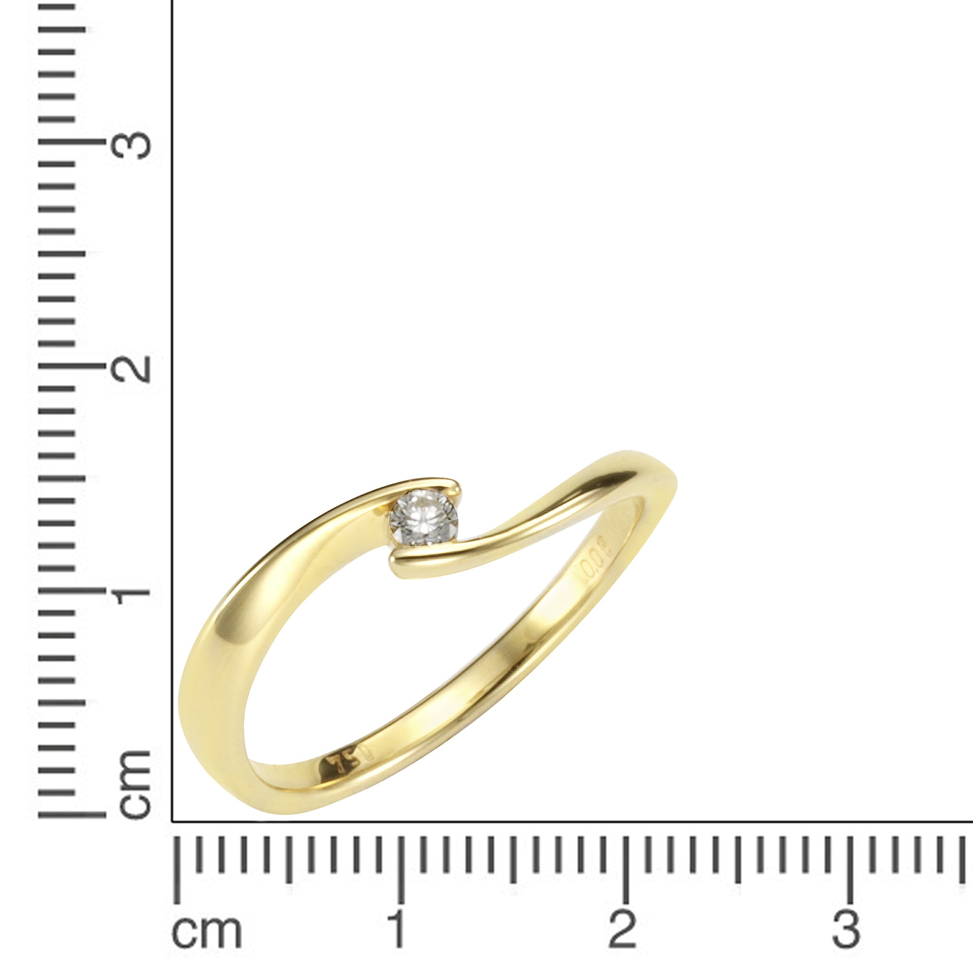 Orolino Gelbgold Brillant« Fingerring »750/-