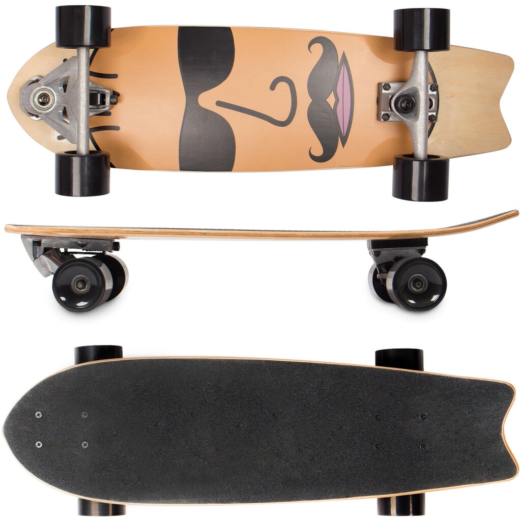 SportPlus Skateboard »Carver-Board The Face SP-SB-403«