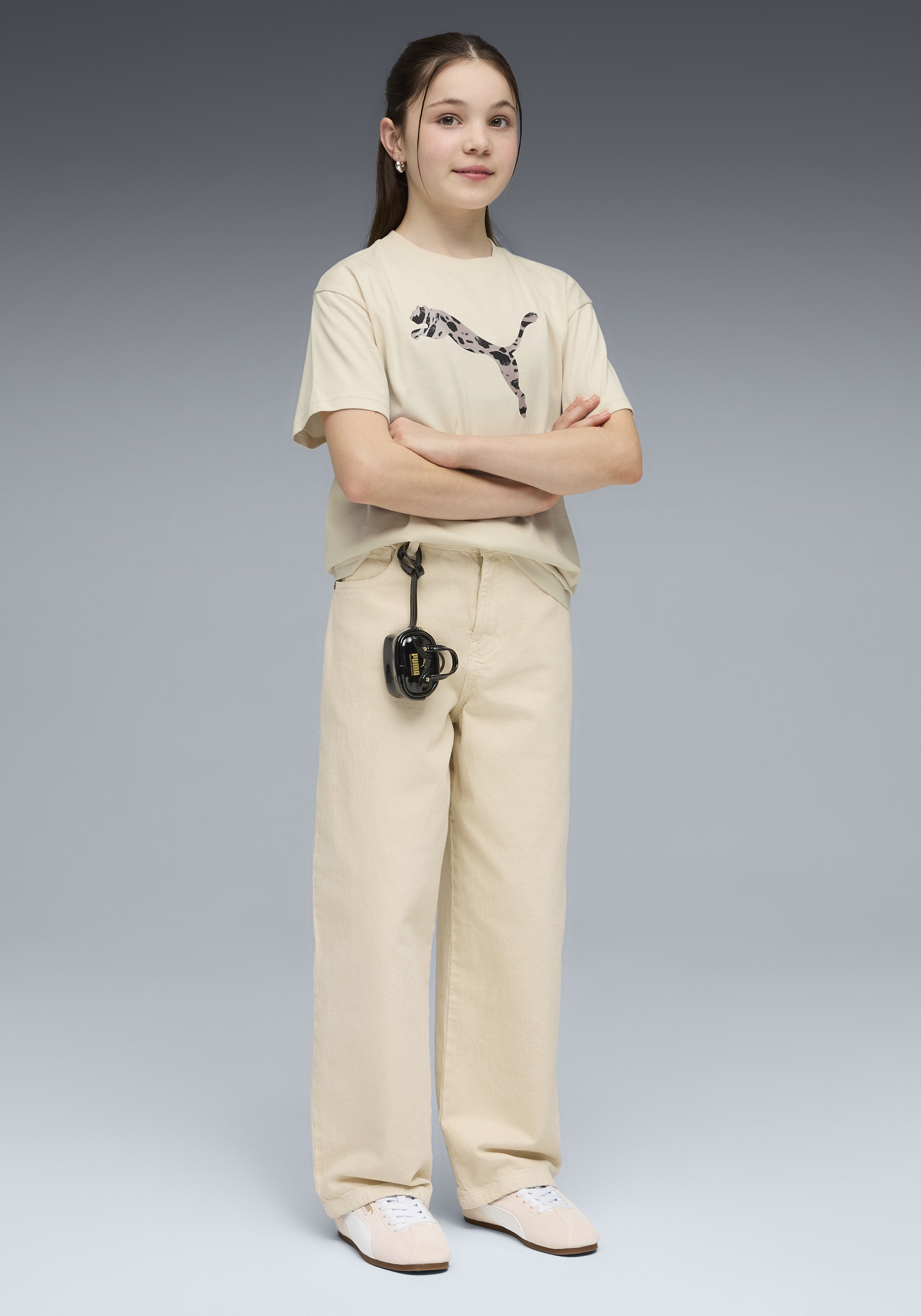 Thumbnail - PUMA T-Shirt "ESS GRAPHIC ANIMAL RELAXED TEE G" für Jugendliche, sportlicher Stil, Kurzarmdesign, aus Baumwolle