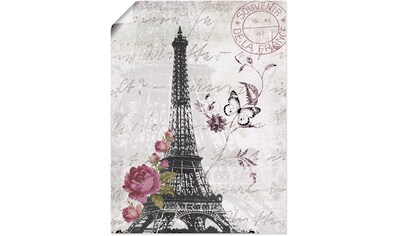 Artland Wandbild »Eiffelturm Grafik«, Bilder von Europa, (1 St.), in vielen Größen &... kaufen