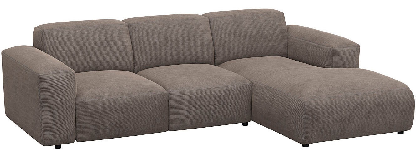 Thumbnail - FLEXLUX Ecksofa "Lucera Chaislongue rechts oder links, L-Form, bequem", modern & anschmiegsam, Kaltschaum, Stahl-Wellenu...