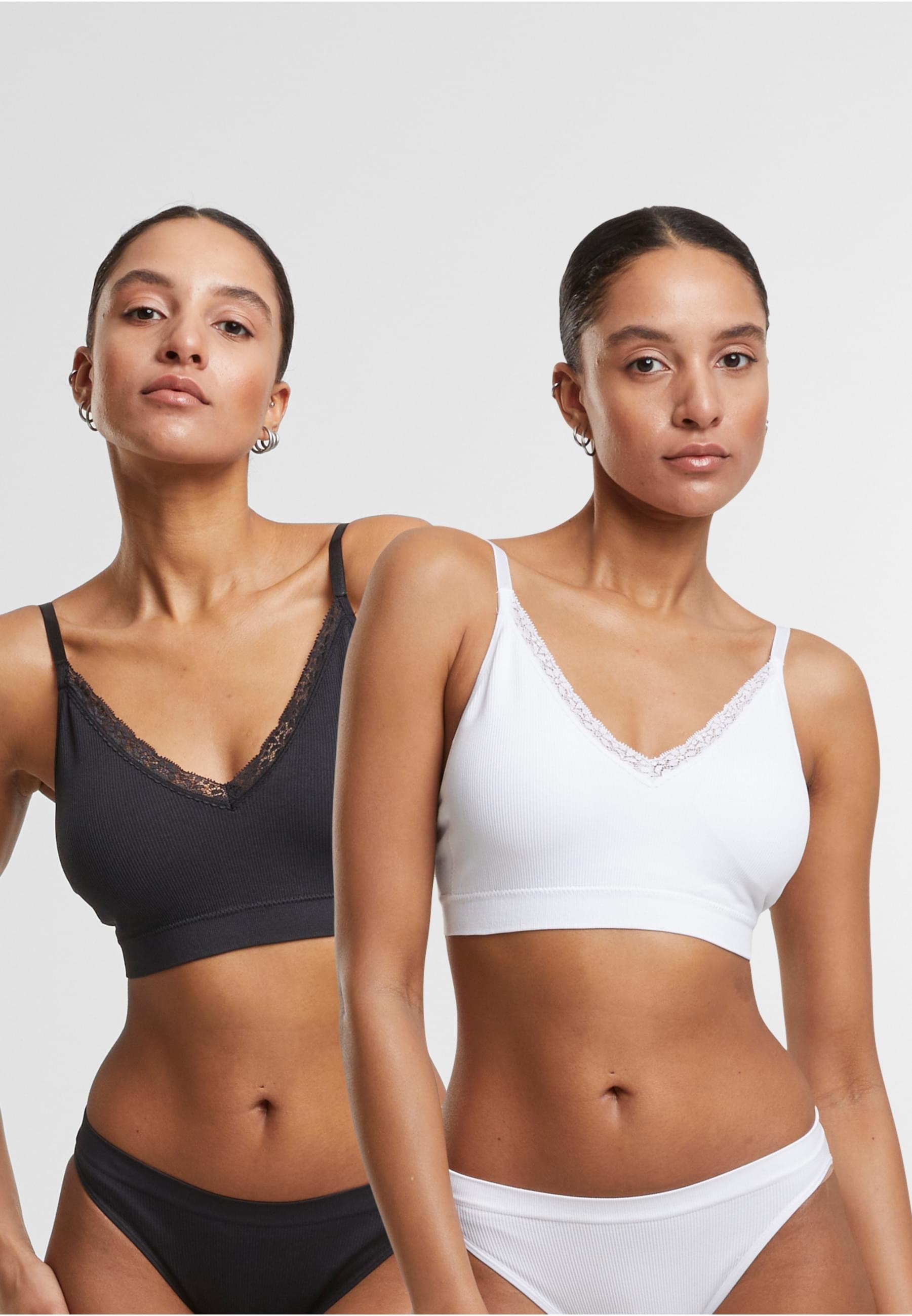 URBAN CLASSICS Sport-BH »Urban Classics Ladies Padded Rip Bra 2-Pack«