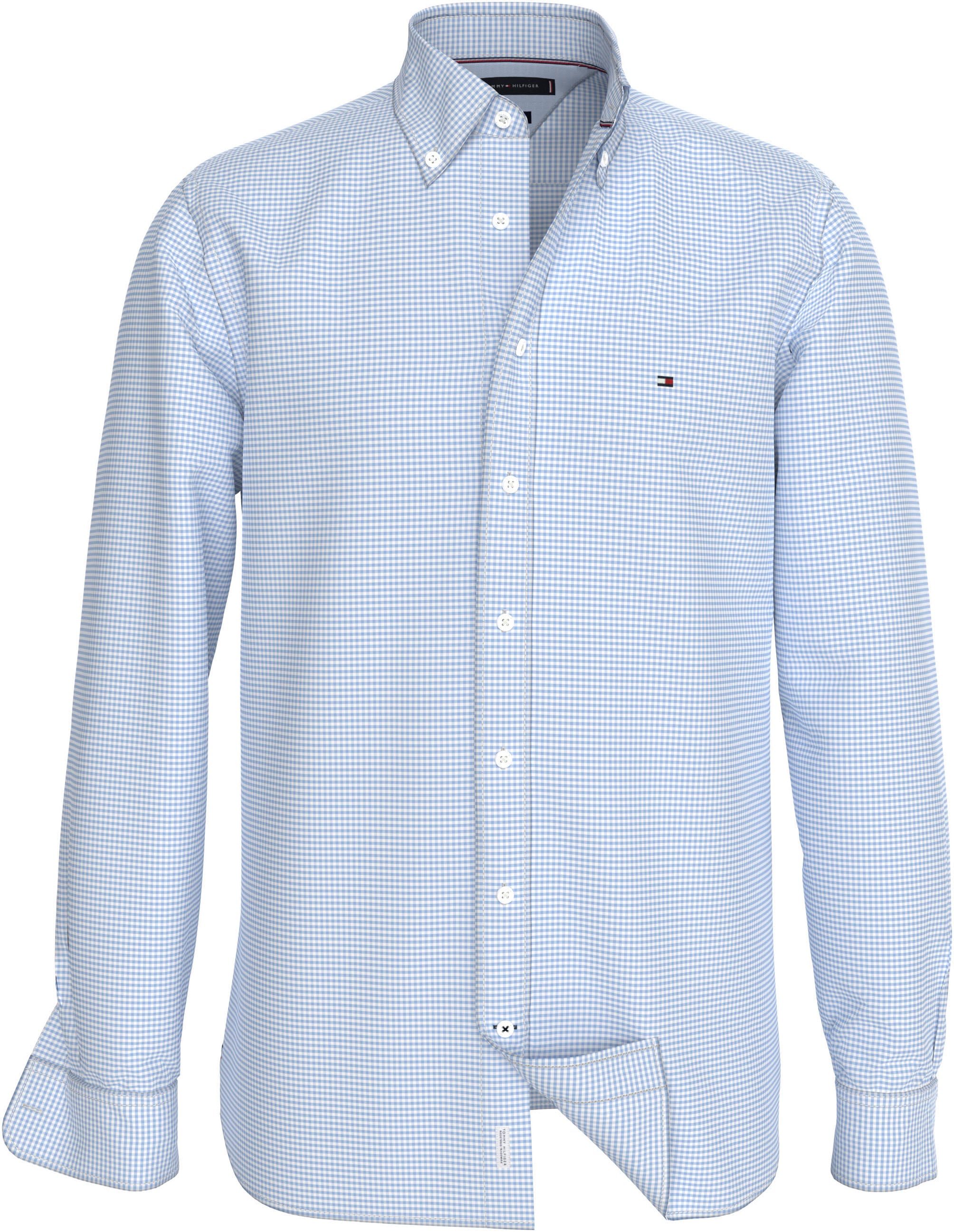 Tommy Hilfiger Langarmhemd "NAT. SOFT FLEX GINGHAM RF SHIRT" günstig online kaufen