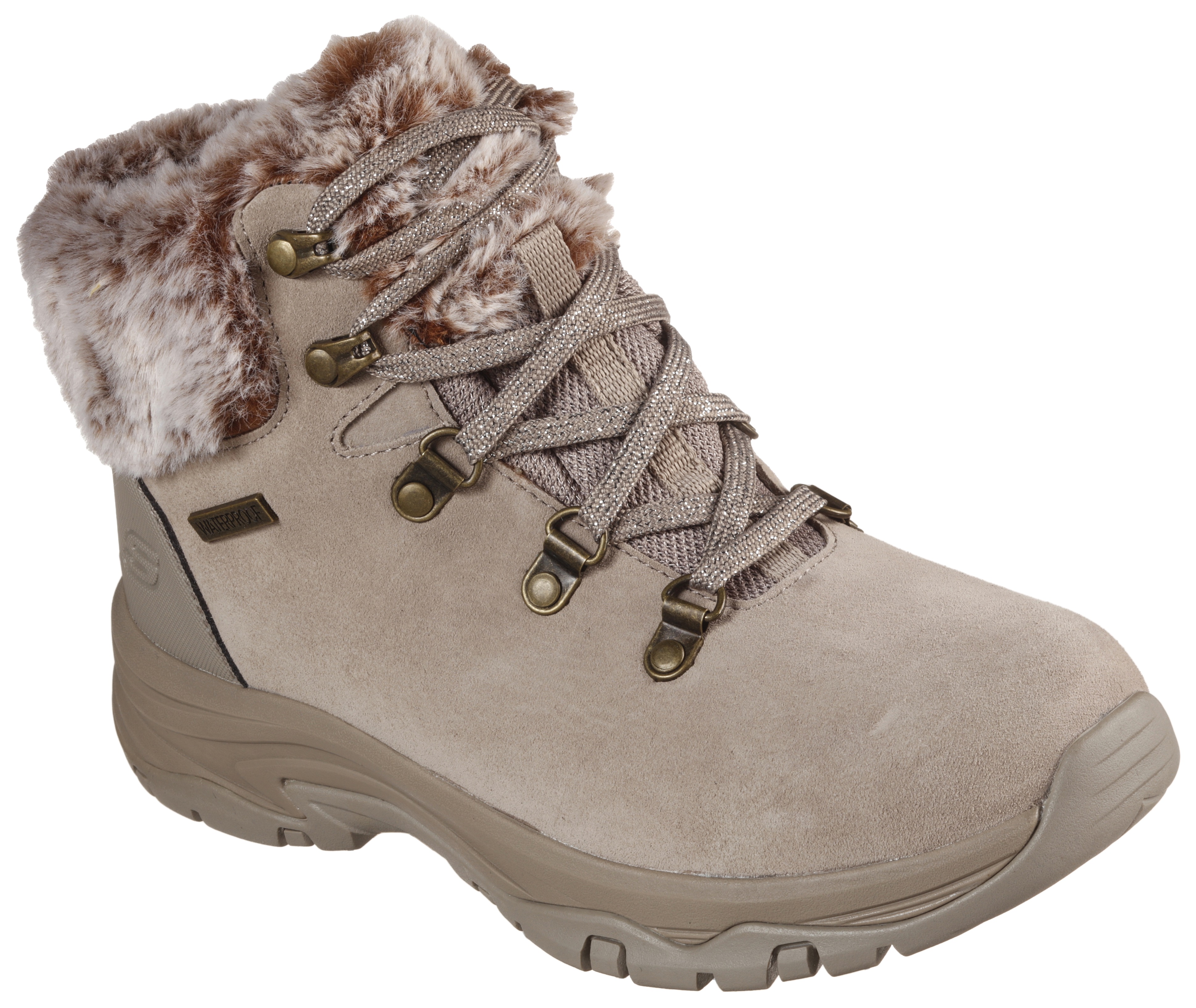 Skechers 167178 Trego Tex Taupe Womens Winter Boots