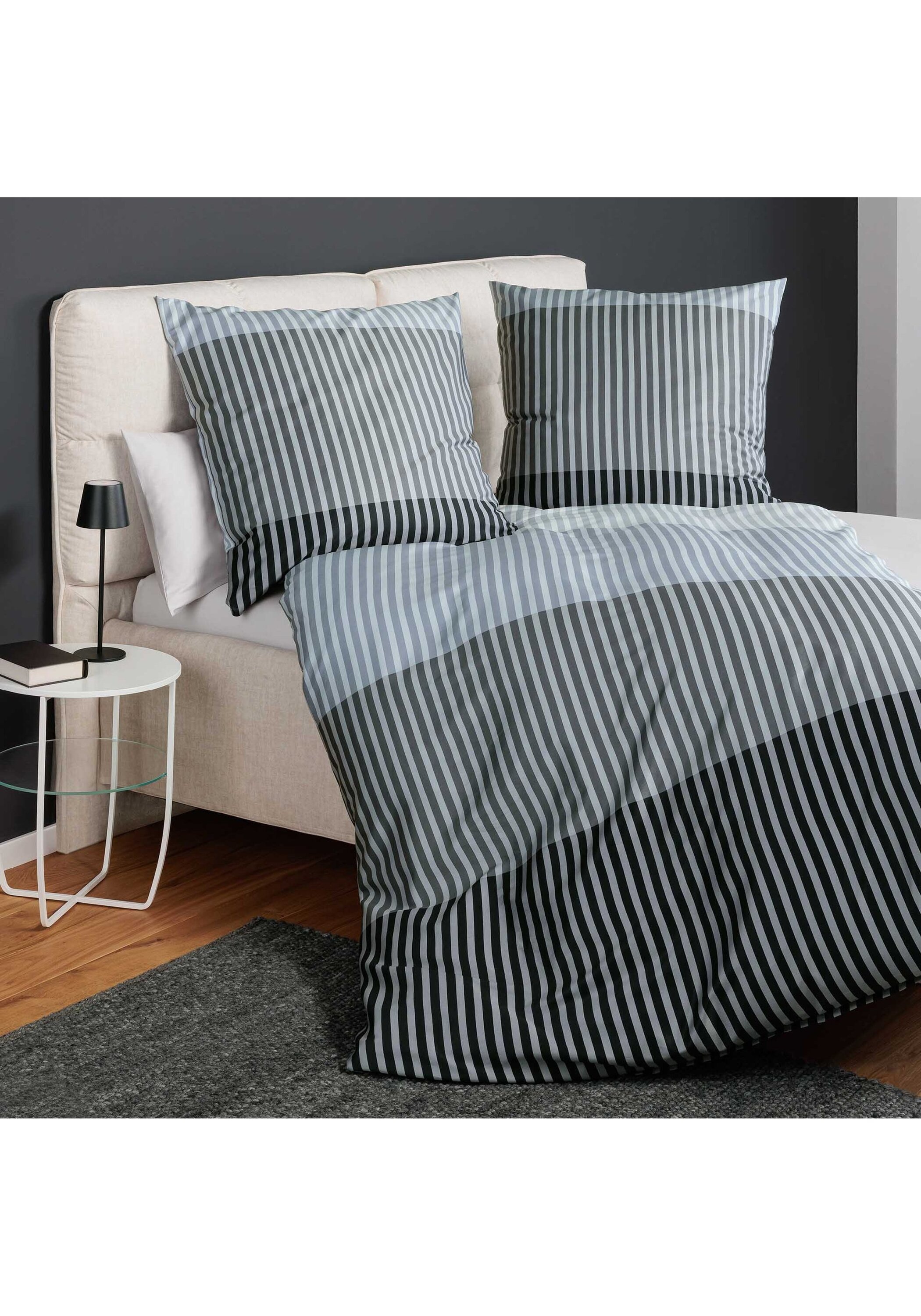 Janine Bettbezug »Bettwäsche Mako Satin Streifen 1er Pack«