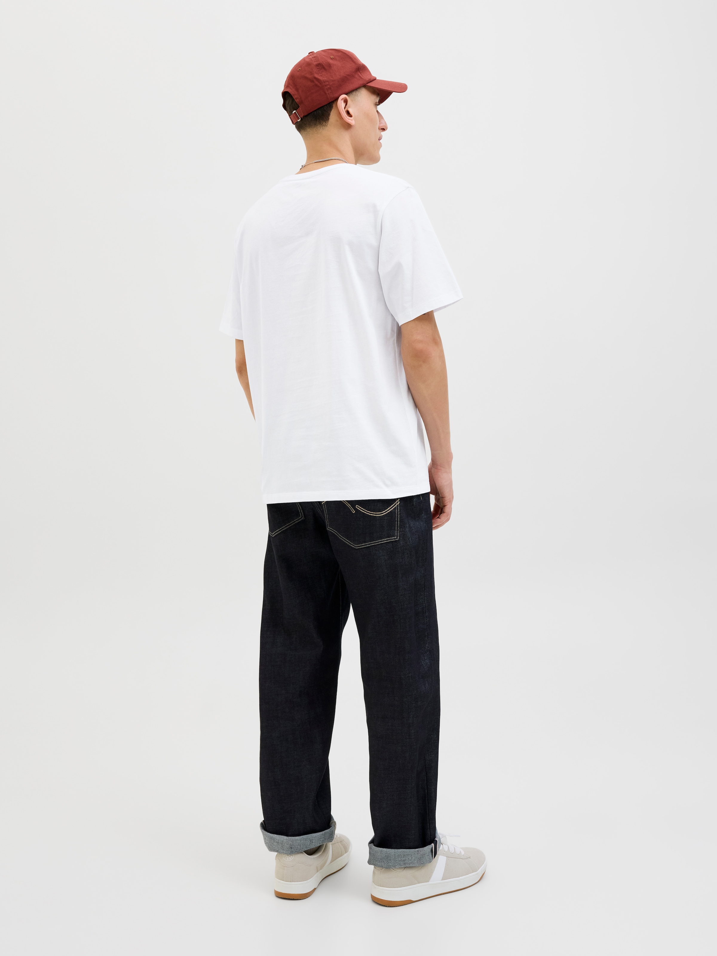 Jack & Jones Rundhalsshirt »JJELOGO TEE SS O-NECK 2 COL AW25 SN«