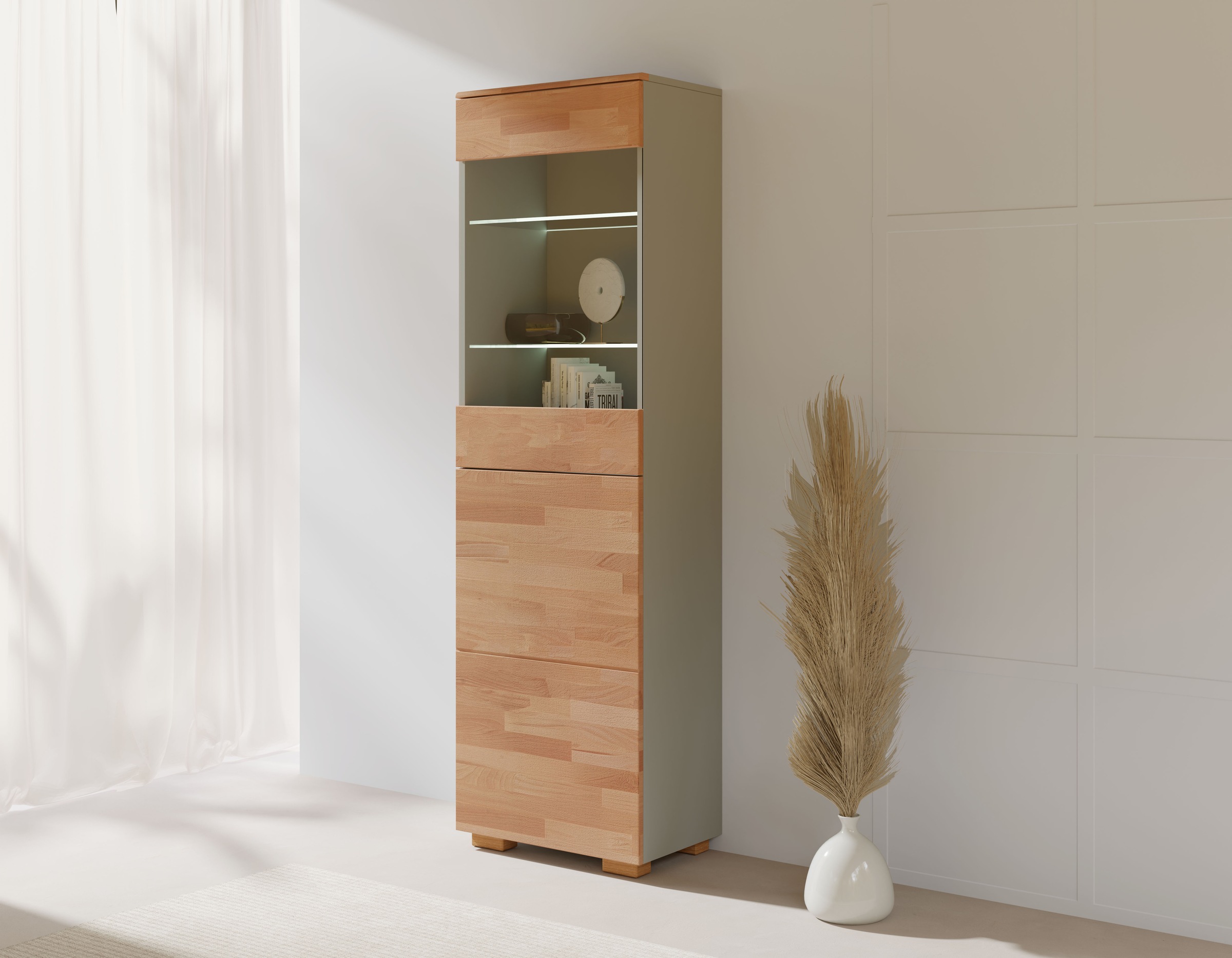 Home affaire Vitrine "CITRA75,5 Fächer,3 verstallbare Einlegeboden, viel St günstig online kaufen