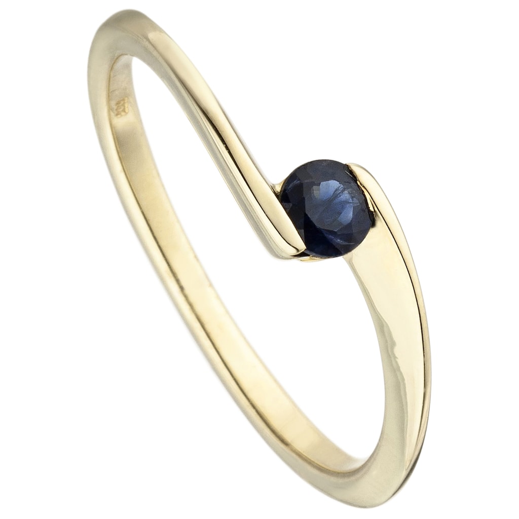 JOBO Goldring »Ring mit Safir«