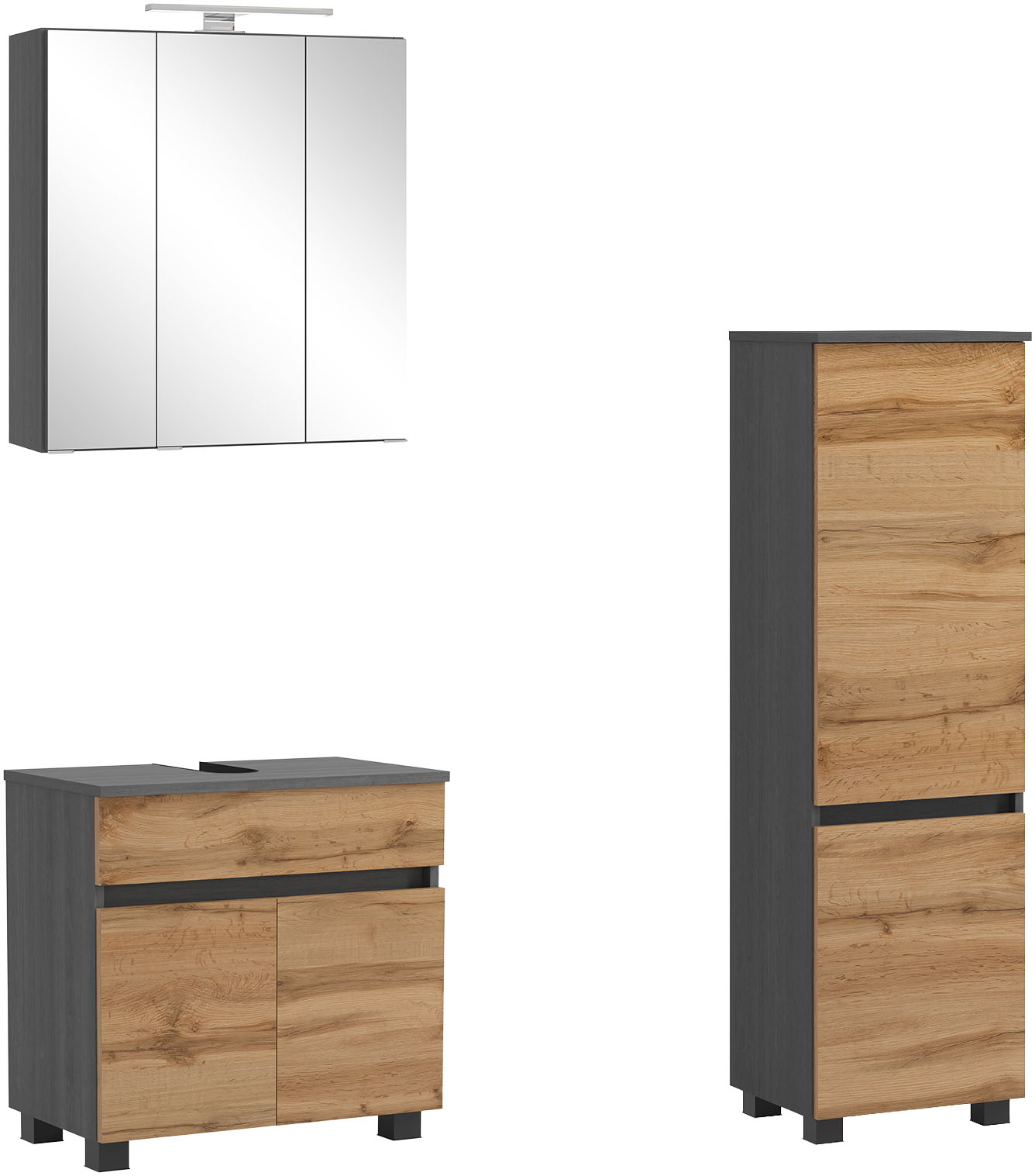 OTTO home "BOZEN, 3-tlg. Unterbecken-Set - Midischrank"