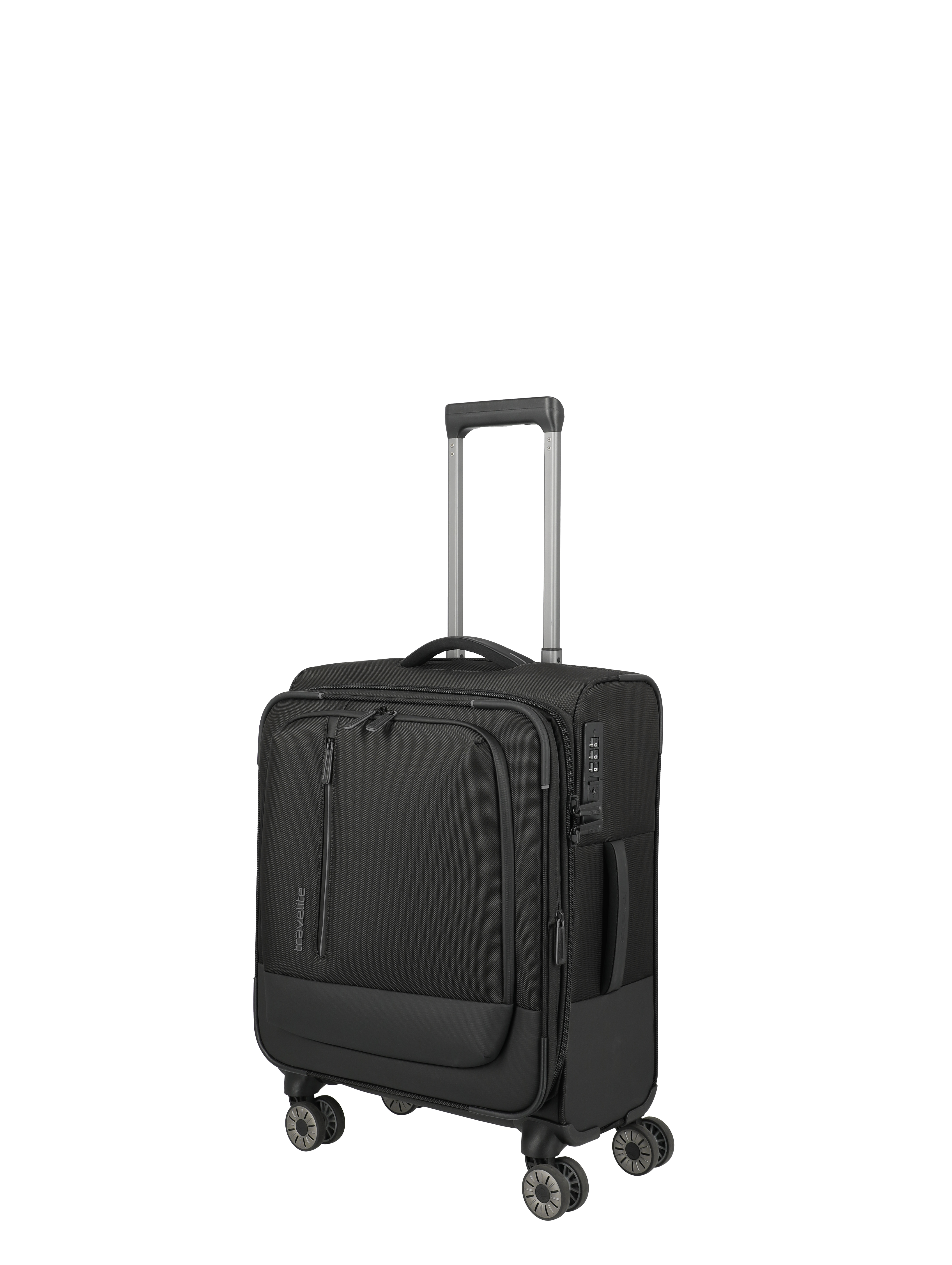 travelite Weichgepäck-Trolley "CROSSLITE Reisekoffer Weichgepäck" 42 l 4 Rollen Koffer, mit TSA-Schloss, wasserabweisendes Material