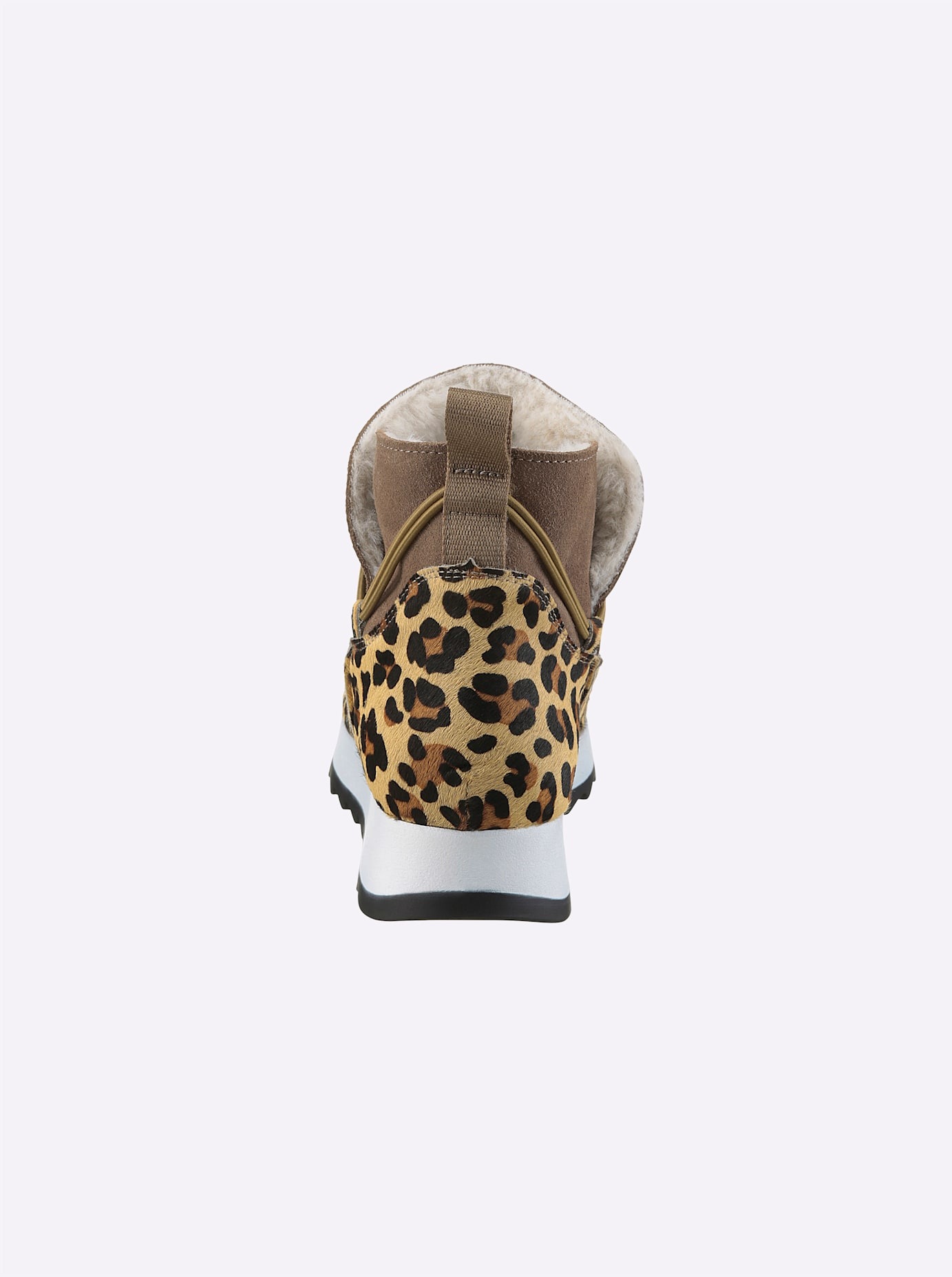Stiefelette HEINE, Damen, Gr. 35, braun (braun, leo), Synthetik, Schuhe Stiefelette 3