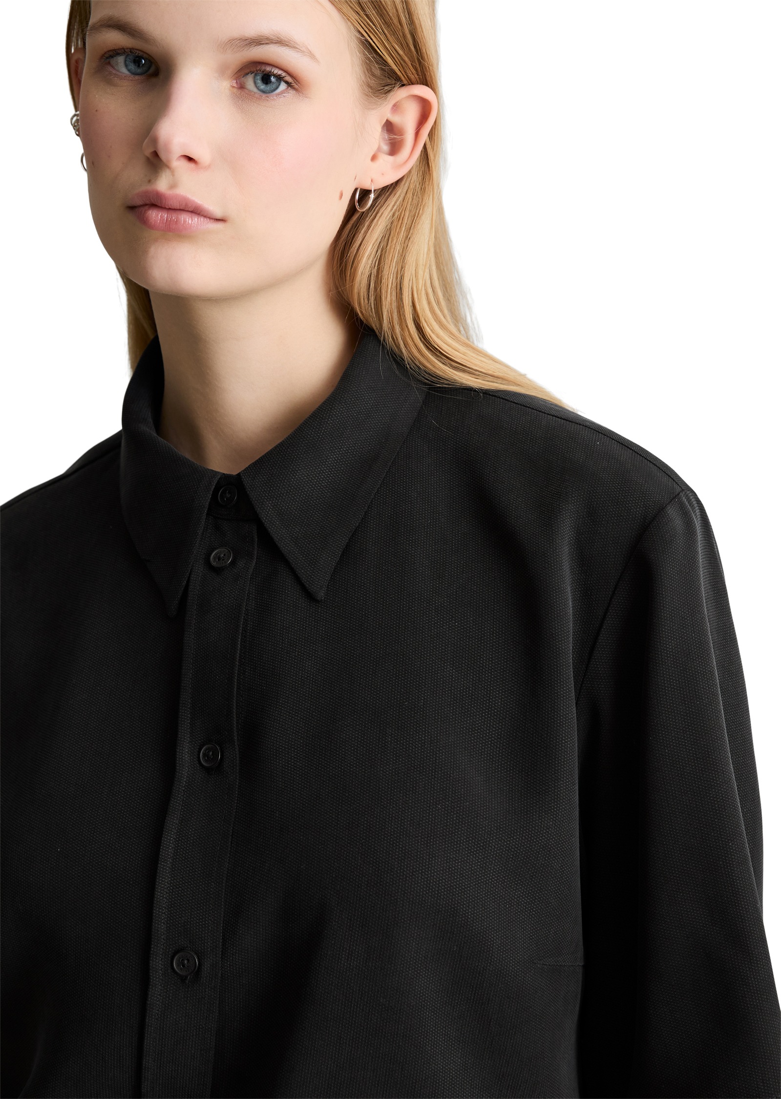 Thumbnail - Marc OPolo DENIM Kurzarmbluse Croped, relaxed fit