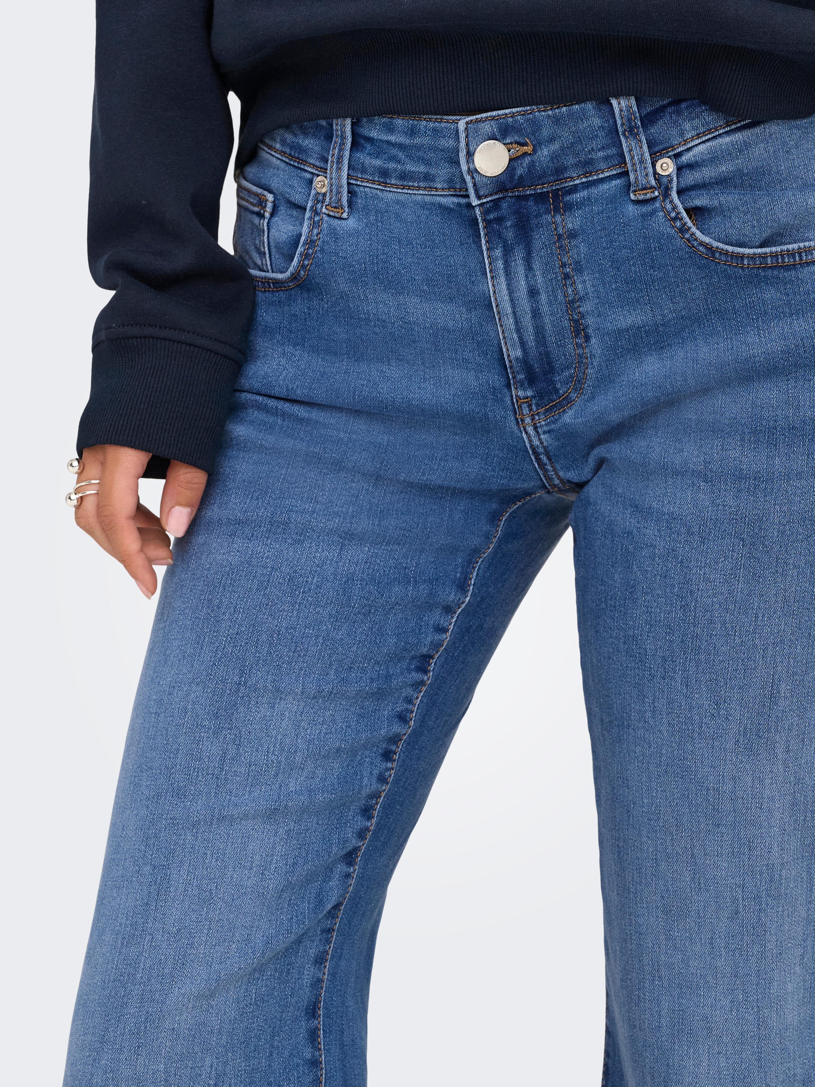 Thumbnail - ONLY Bootcut-Jeans "ONLTIGER LW WIDE MB FLARED DNM PIM"