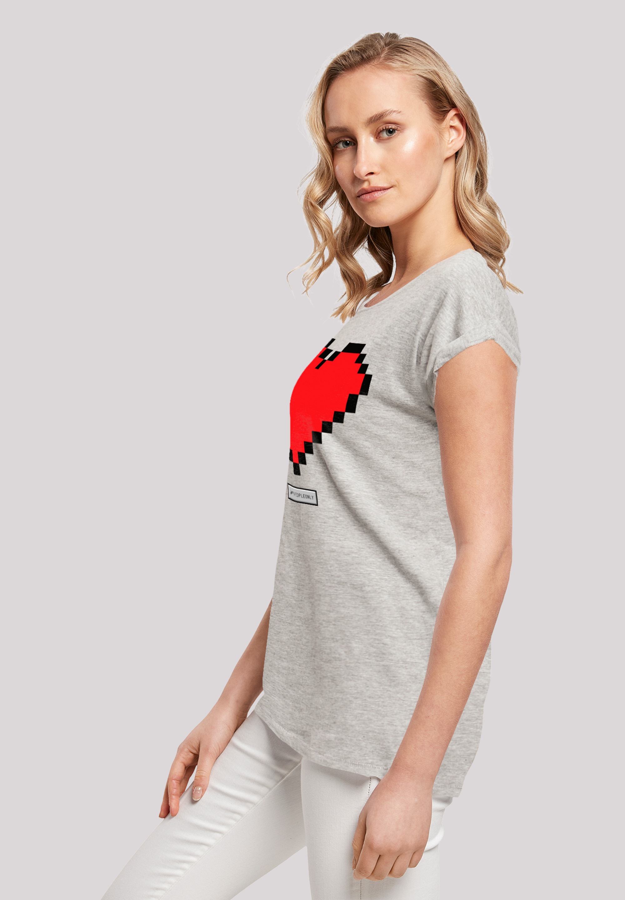 Herz »Pixel Good Vibes F4NT4STIC Print | Happy BAUR T-Shirt People«, kaufen