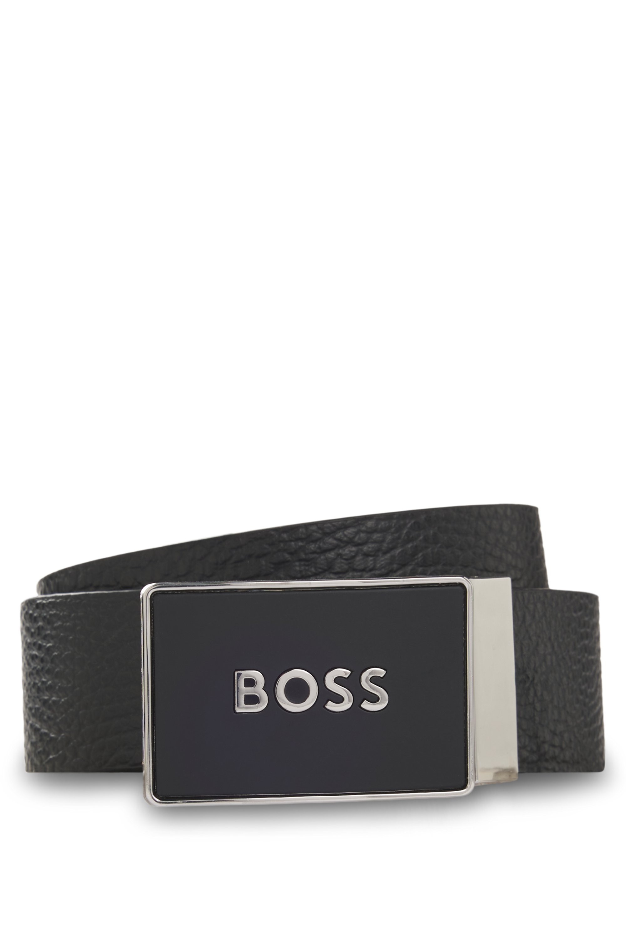 BOSS Ledergürtel »BOSS_Icon-M_Sr35_grp« mit Markenlabel