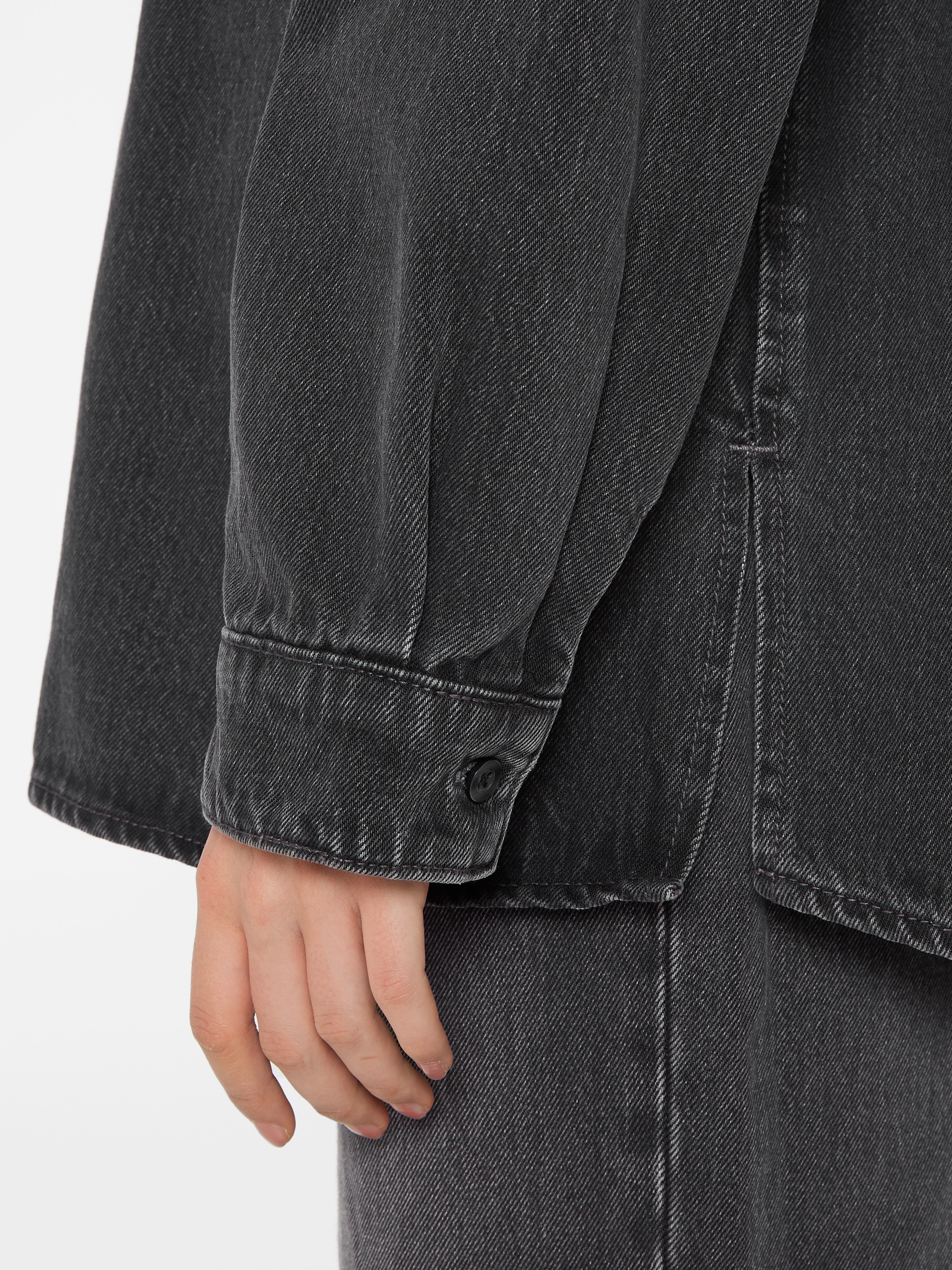 SENSES.THE LABEL Jeansbluse mit Knopfleiste