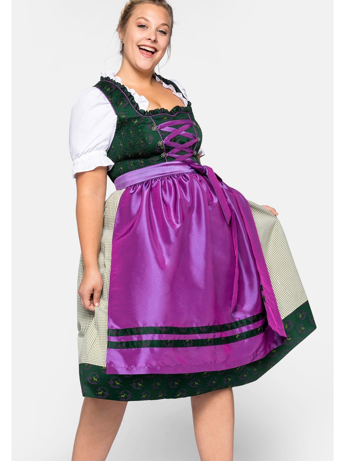 Sheego Dirndl »Große Größen«, mit Schürze 2tlg.