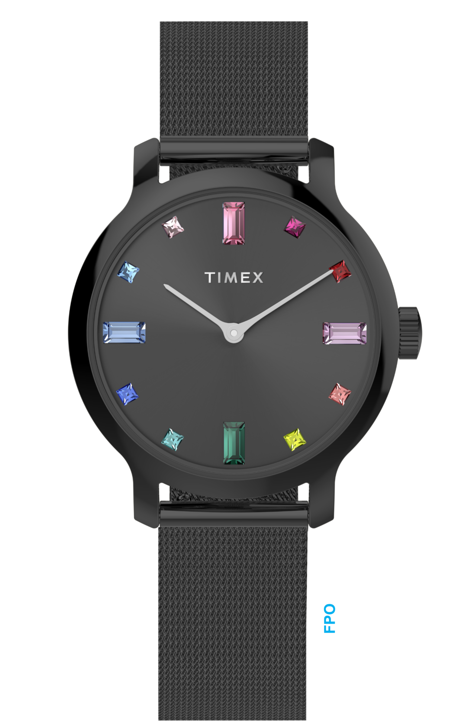 TIMEX Damen Quarzuhr "TRANSCEND"schwarz, Armbanduhren, Armbanduhr, Damenuhr, Edelstahlarmband, analog