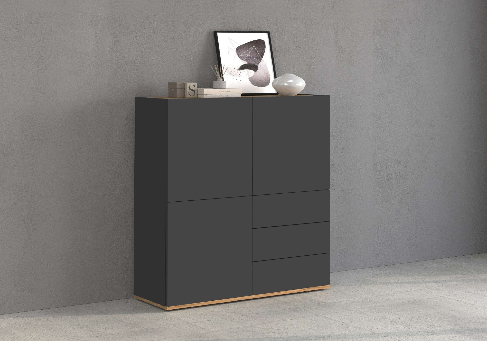 INOSIGN Highboard "GARDA,Kommode, Made in Italy, Breite 102 cm, Höhe 110 cm günstig online kaufen
