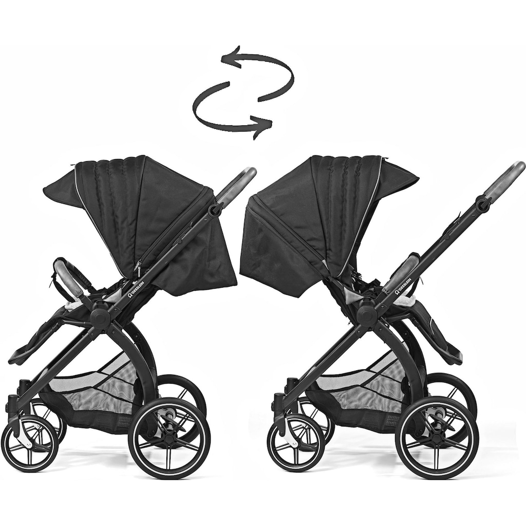 Gesslein Kombi-Kinderwagen »FX4 Soft+ mit Aufsatz Swing schwarz, aqua mint«