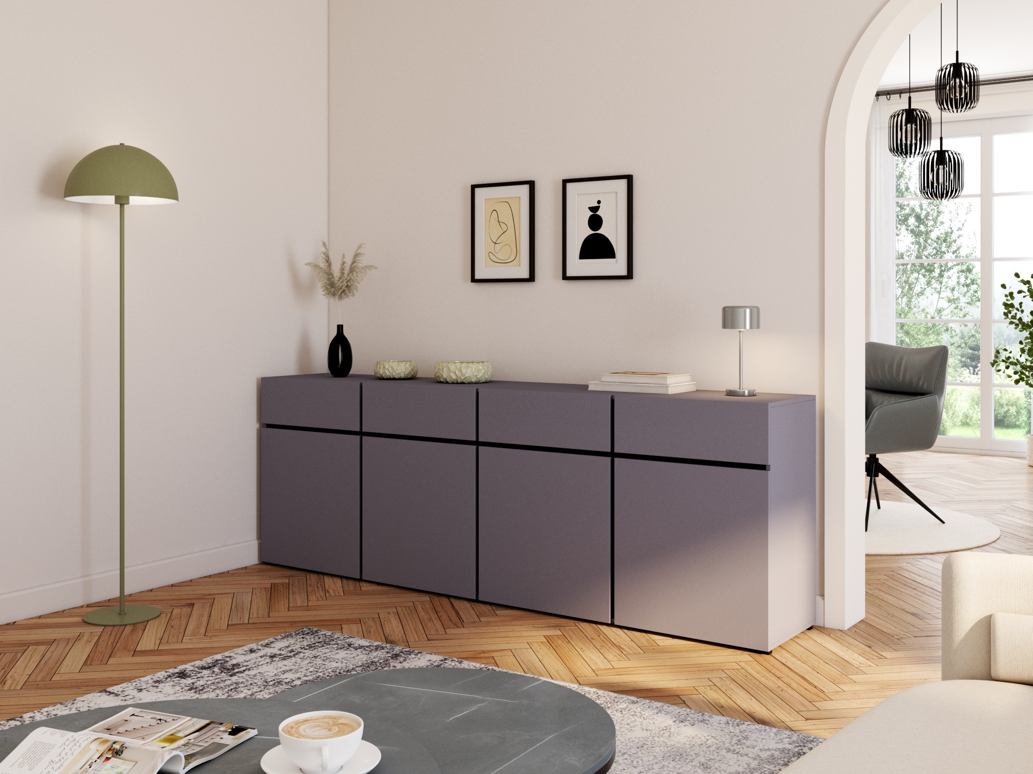 OTTO home Stehlampe »Eddaa - Pilzlampe« E27 1 Stk. Pilzleuchte, Höhe 165cm, Stehleuchte, Fußschalter, Pilzdesign