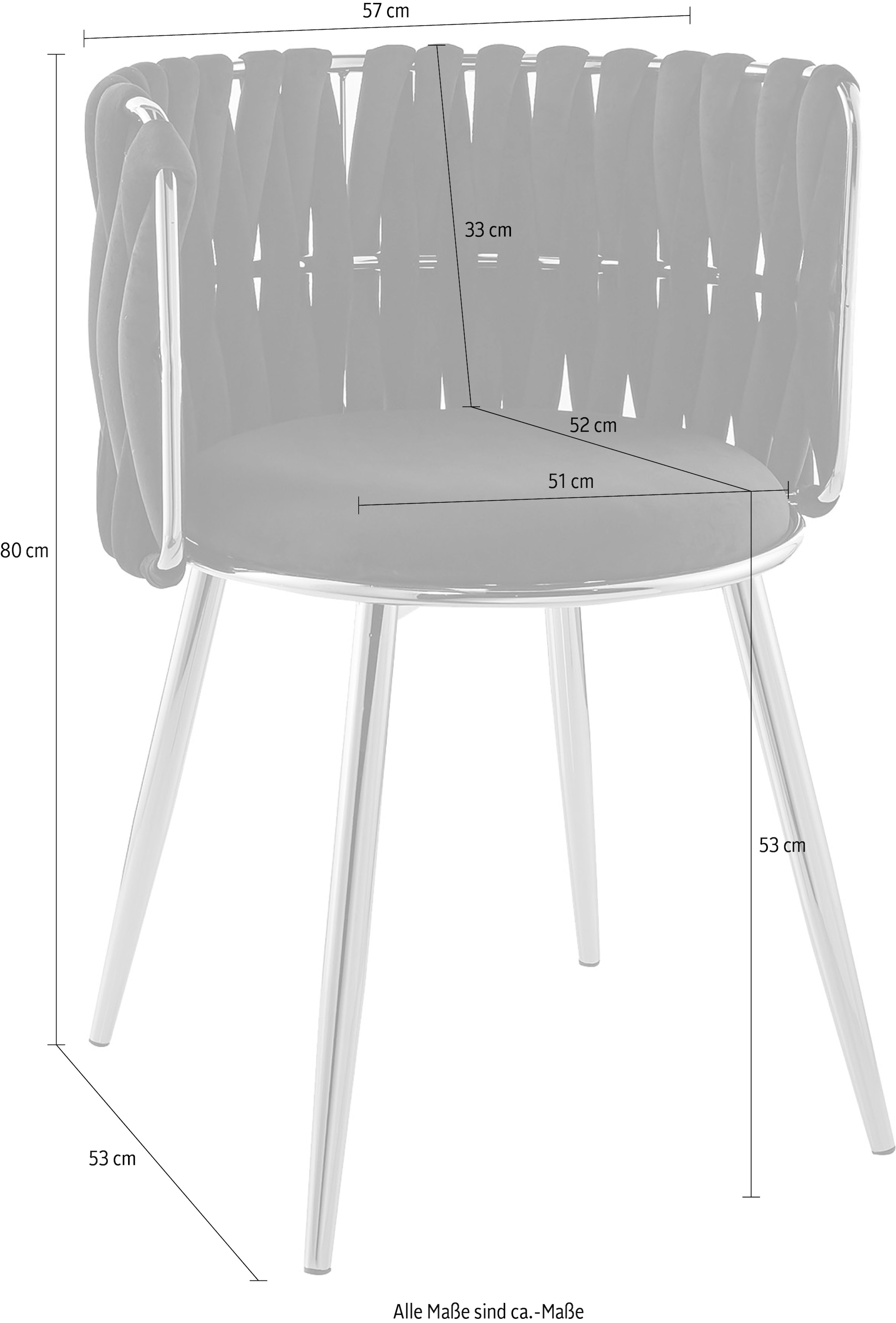 Kayoom Polsterstuhl »Stuhl Melly 125 2er-Set«, 2 St.