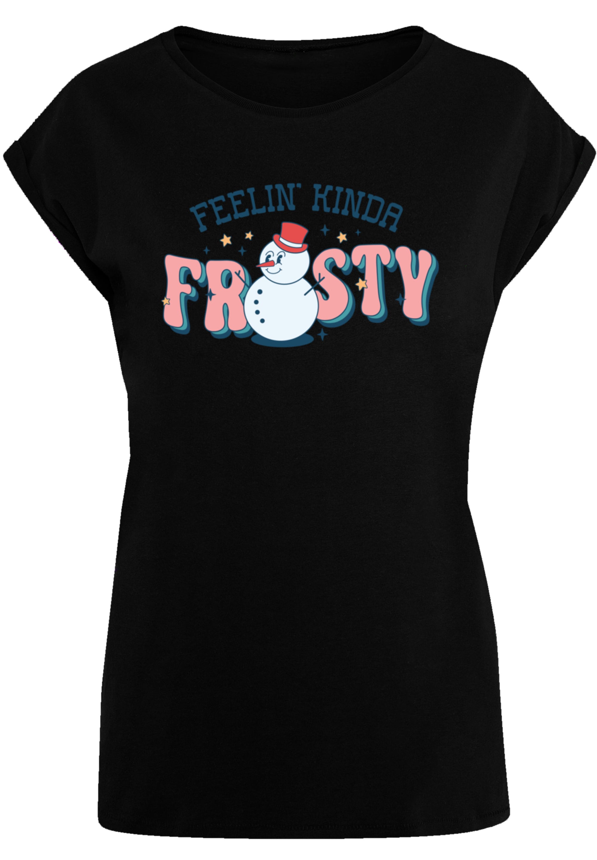 F4NT4STIC T-Shirt »Feelin Kinda Frosty Snowman«, Premium Qualität