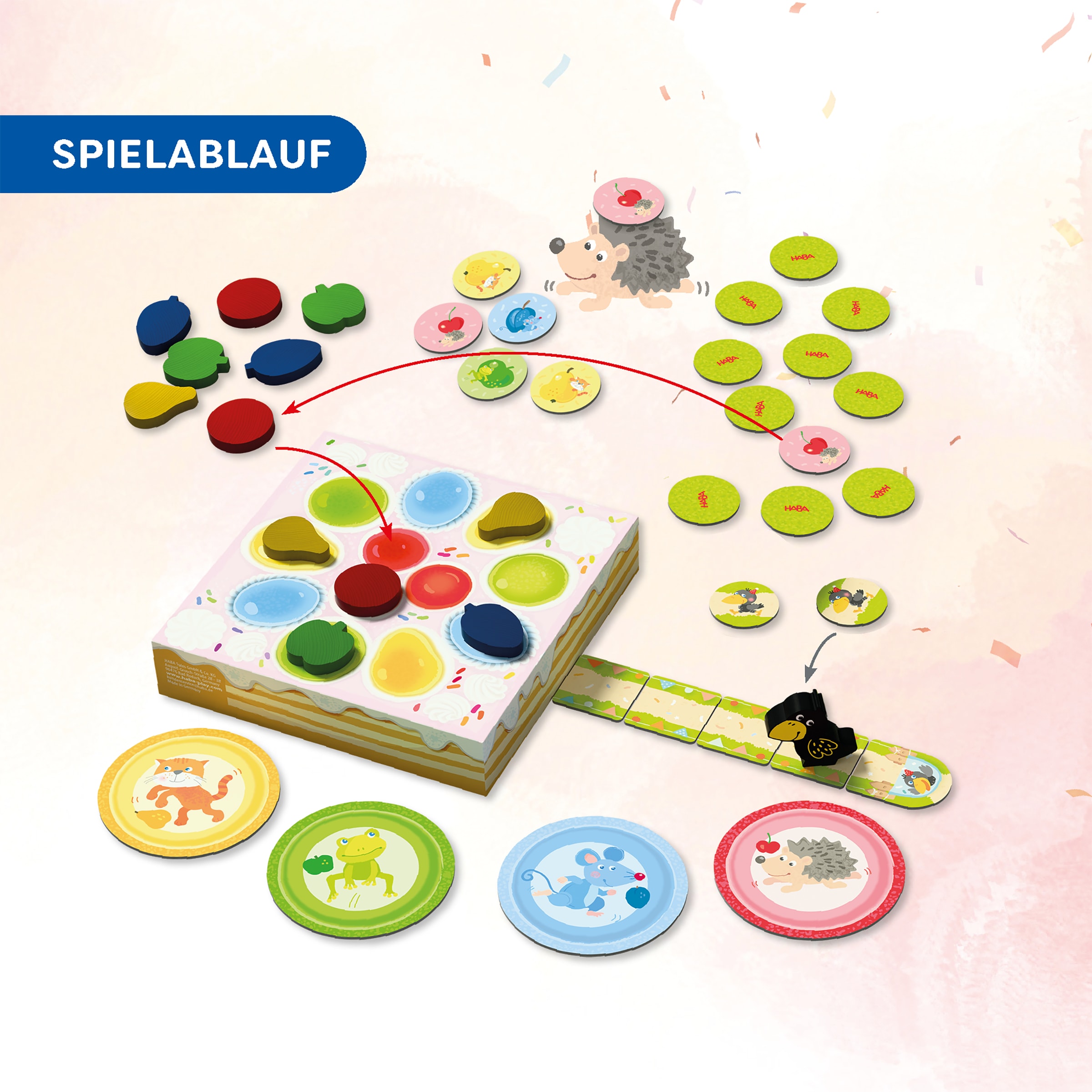 Haba Spiel »Meine ersten Spiele Theos Torte« Made in Germany