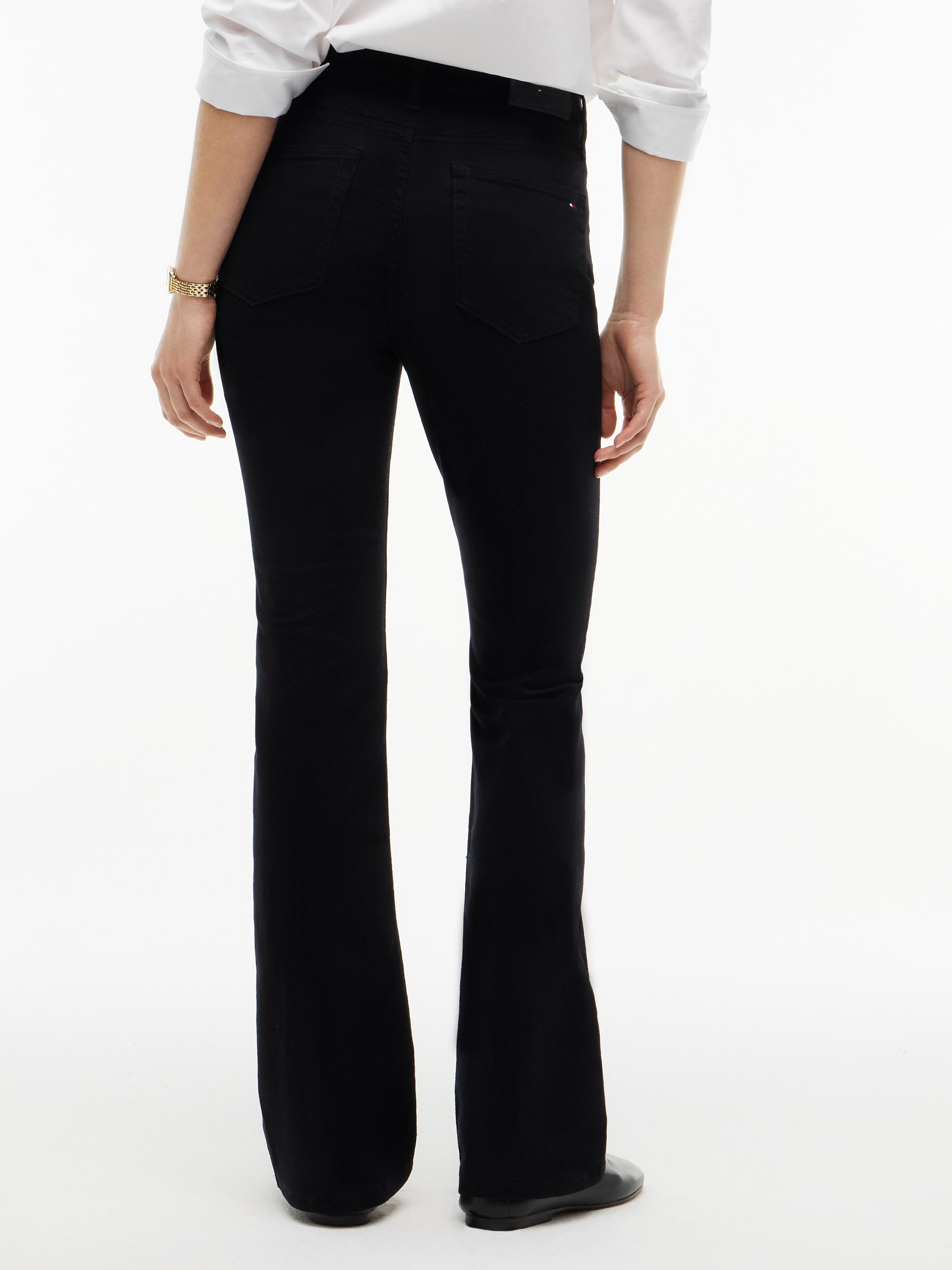 Tommy Hilfiger Bootcut-Jeans »SKYE MID RISE BOOTCUT STAY BLACK« Baumwollmischung, bootcut, mid waist