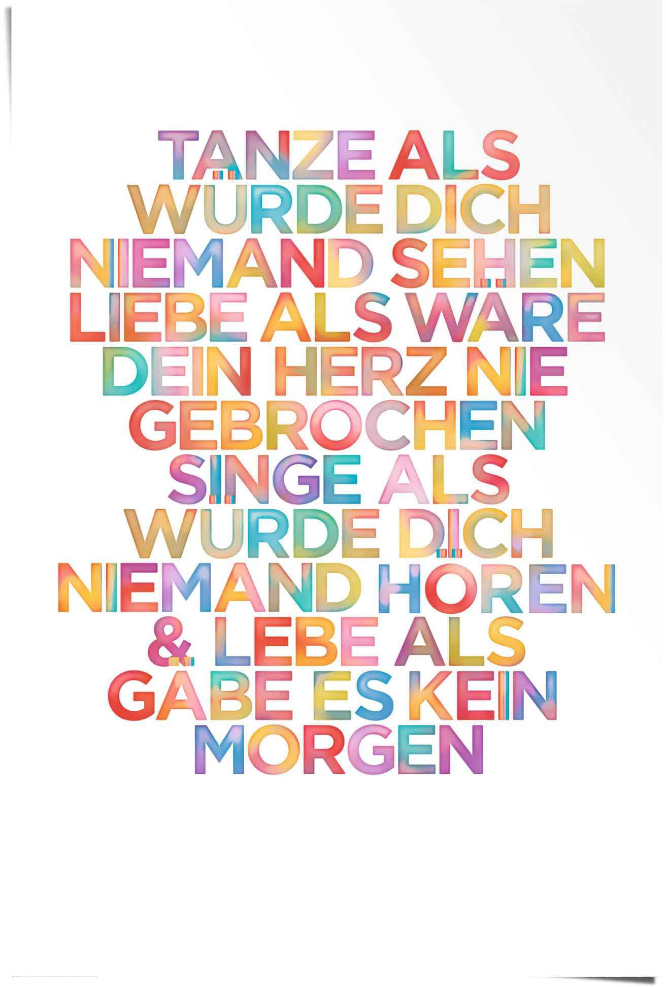 Reinders Poster "Tanze..." günstig online kaufen