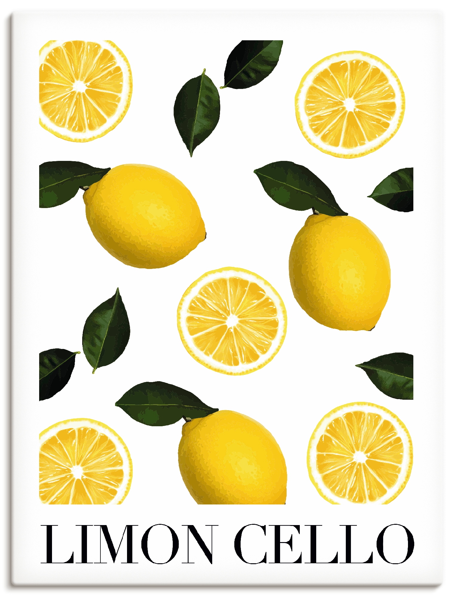 Wandbild ARTLAND "Limon Cello", farbe bild(er): gelb, B:45cm H:60cm, Bilder, als Alubild, Leinwandbild, Poster, Wandaufkleber in verschied. Größen